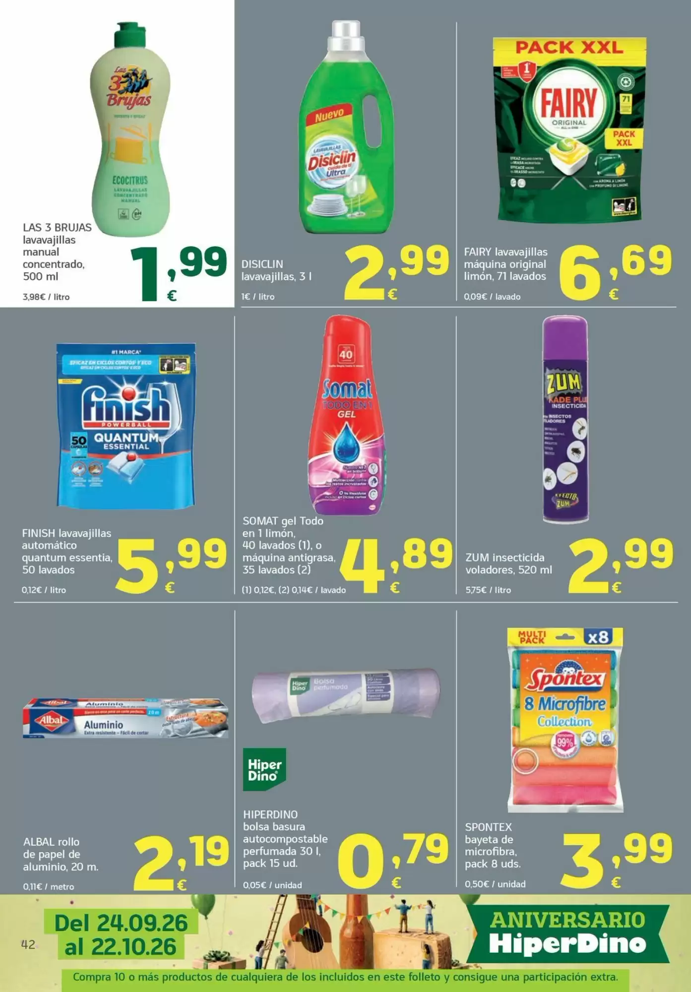 Folleto promocional de HiperDino válido desde el 13/10/2026 - Página 42.