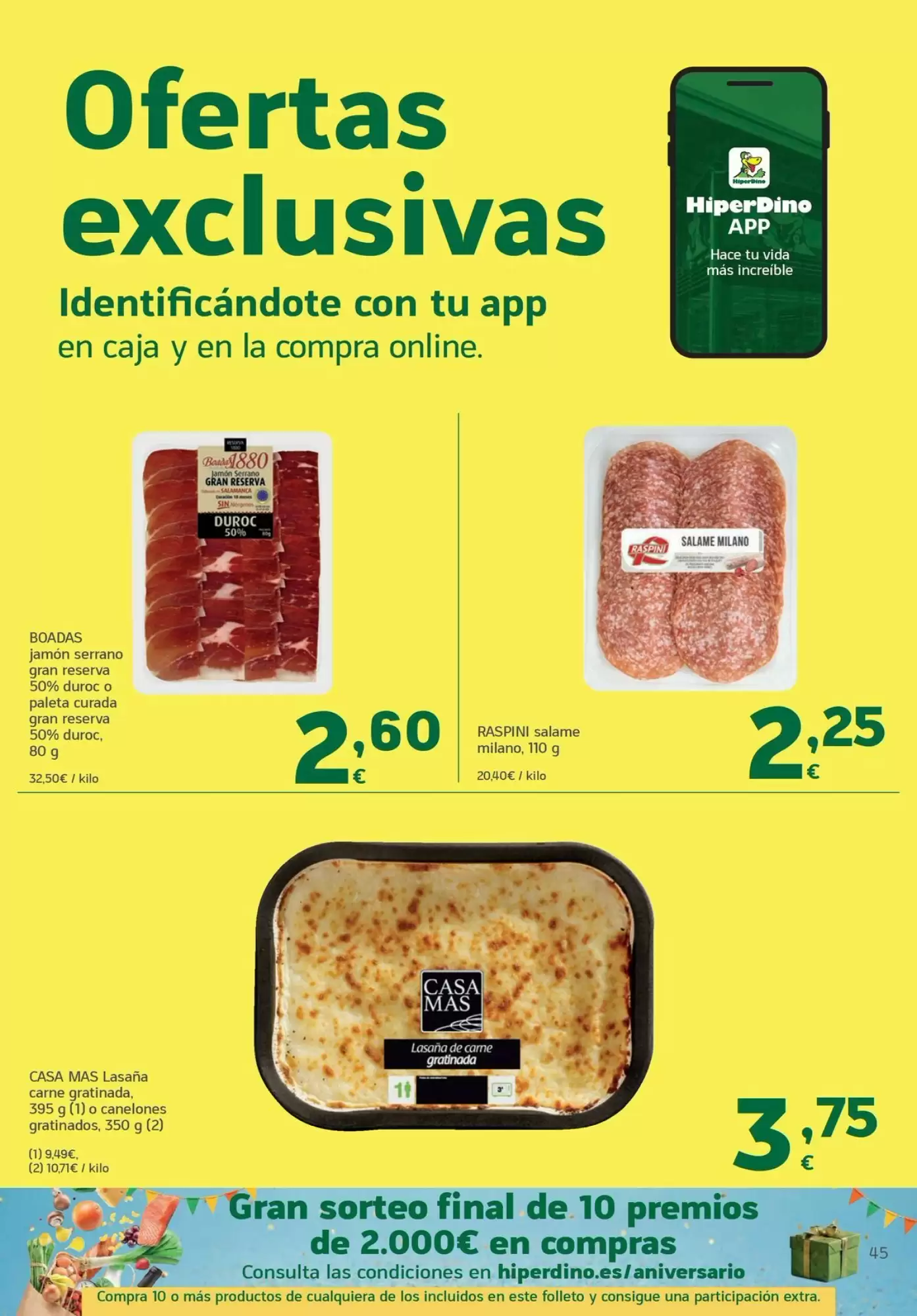 Folleto promocional de HiperDino válido desde el 13/10/2026 - Página 45.