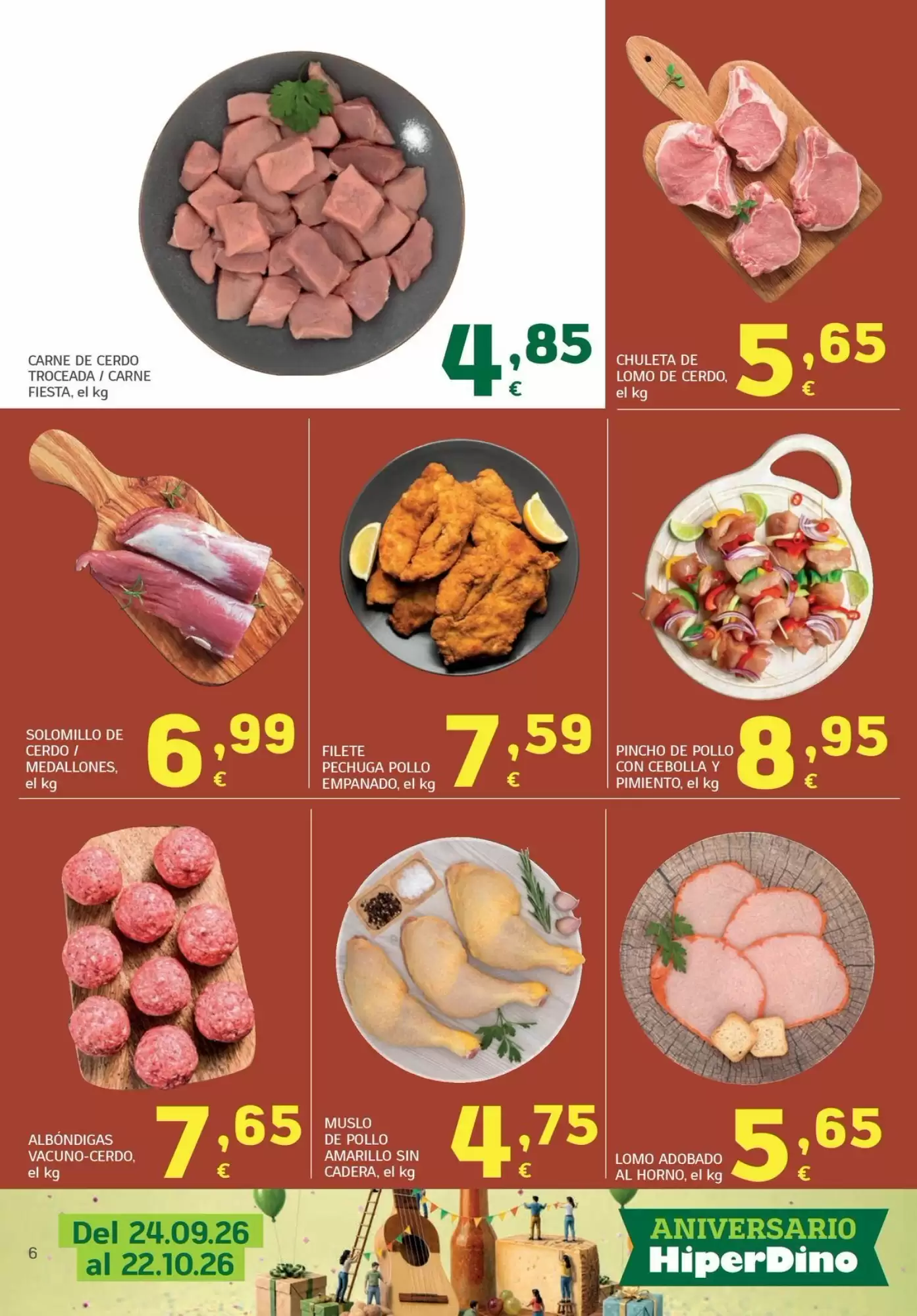 Folleto promocional de HiperDino válido desde el 13/10/2026 - Página 6.