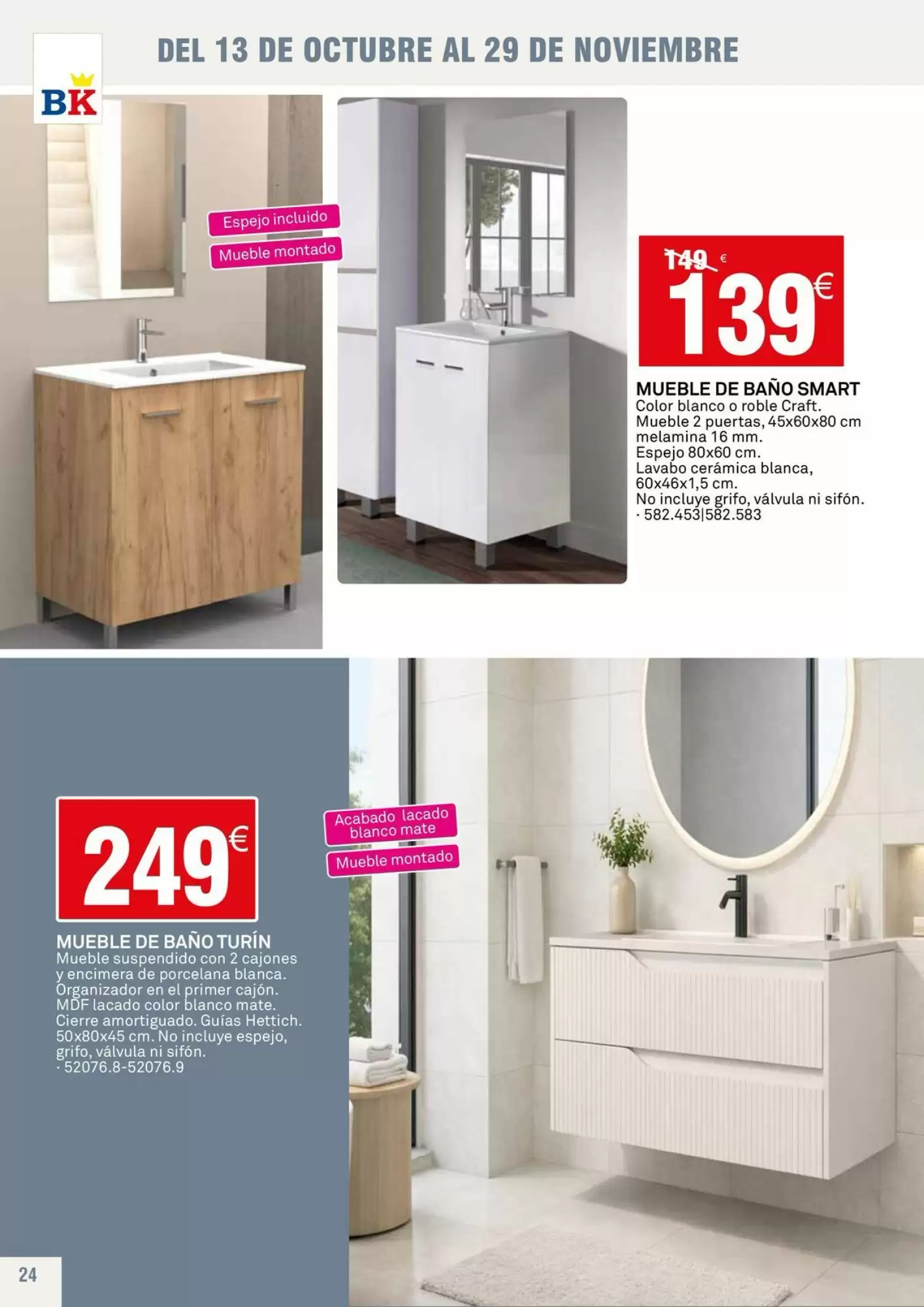 Folleto promocional de Bricoking válido desde el 13/10/2026 - Página 24.