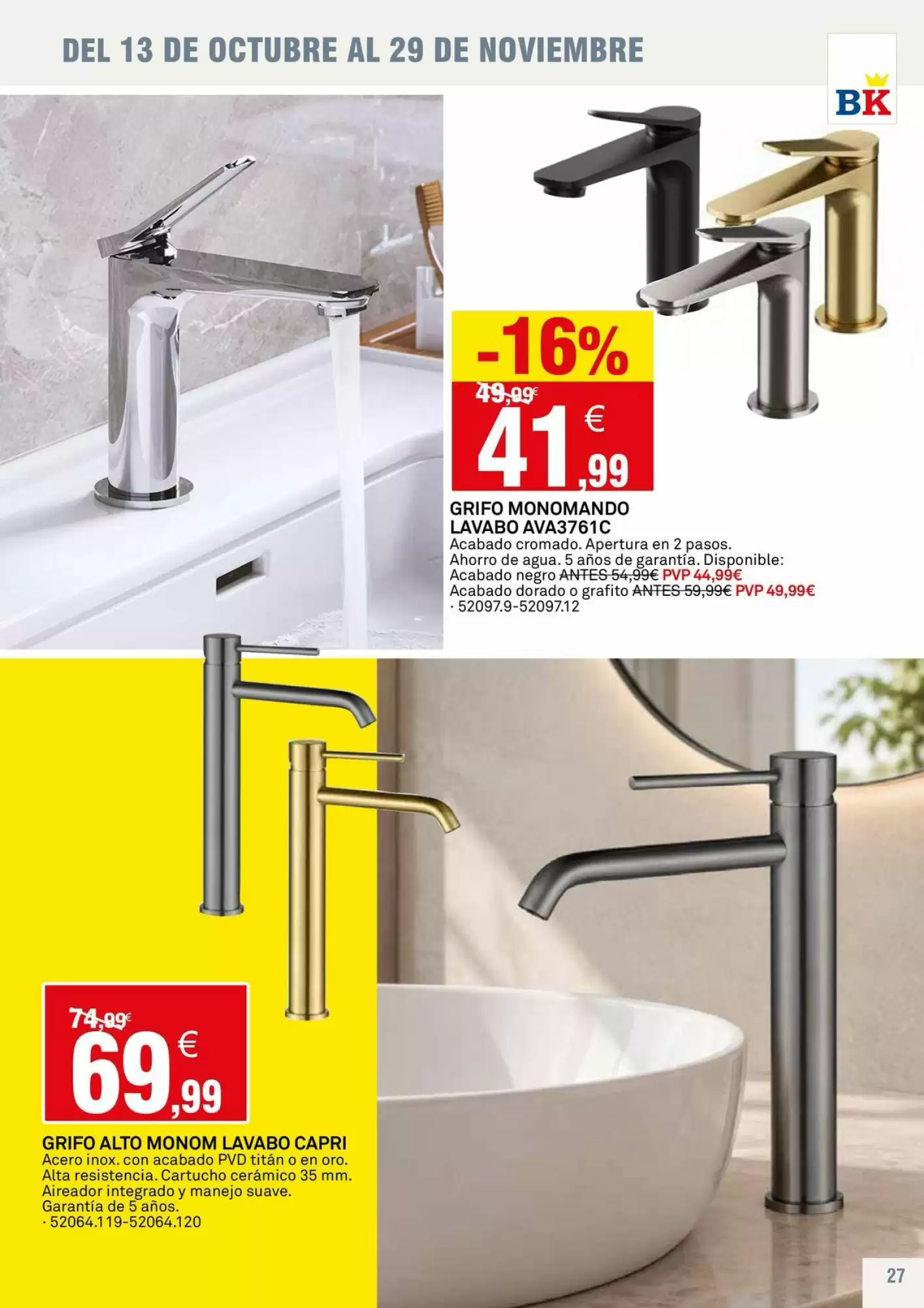 Folleto promocional de Bricoking válido desde el 13/10/2026 - Página 27.