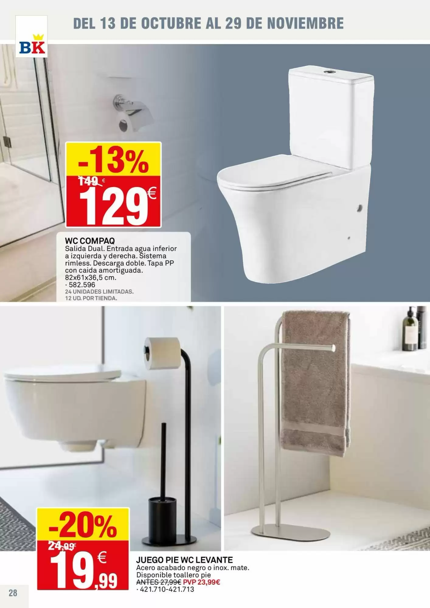 Folleto promocional de Bricoking válido desde el 13/10/2026 - Página 28.