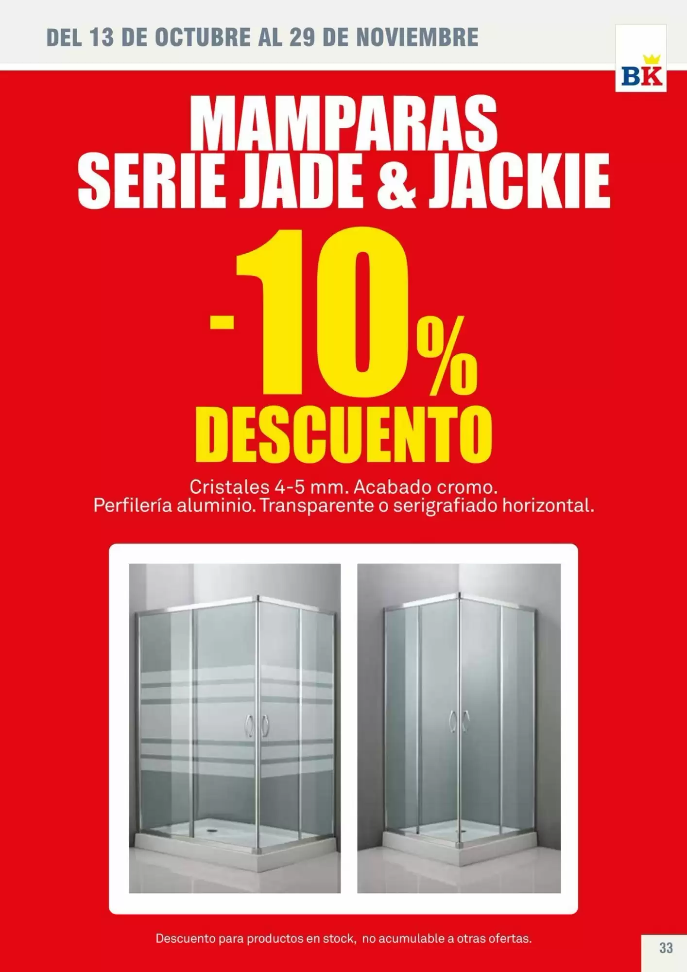 Folleto promocional de Bricoking válido desde el 13/10/2026 - Página 33.