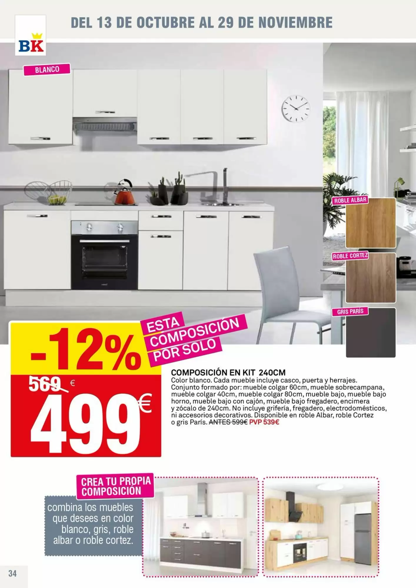 Folleto promocional de Bricoking válido desde el 13/10/2026 - Página 34.