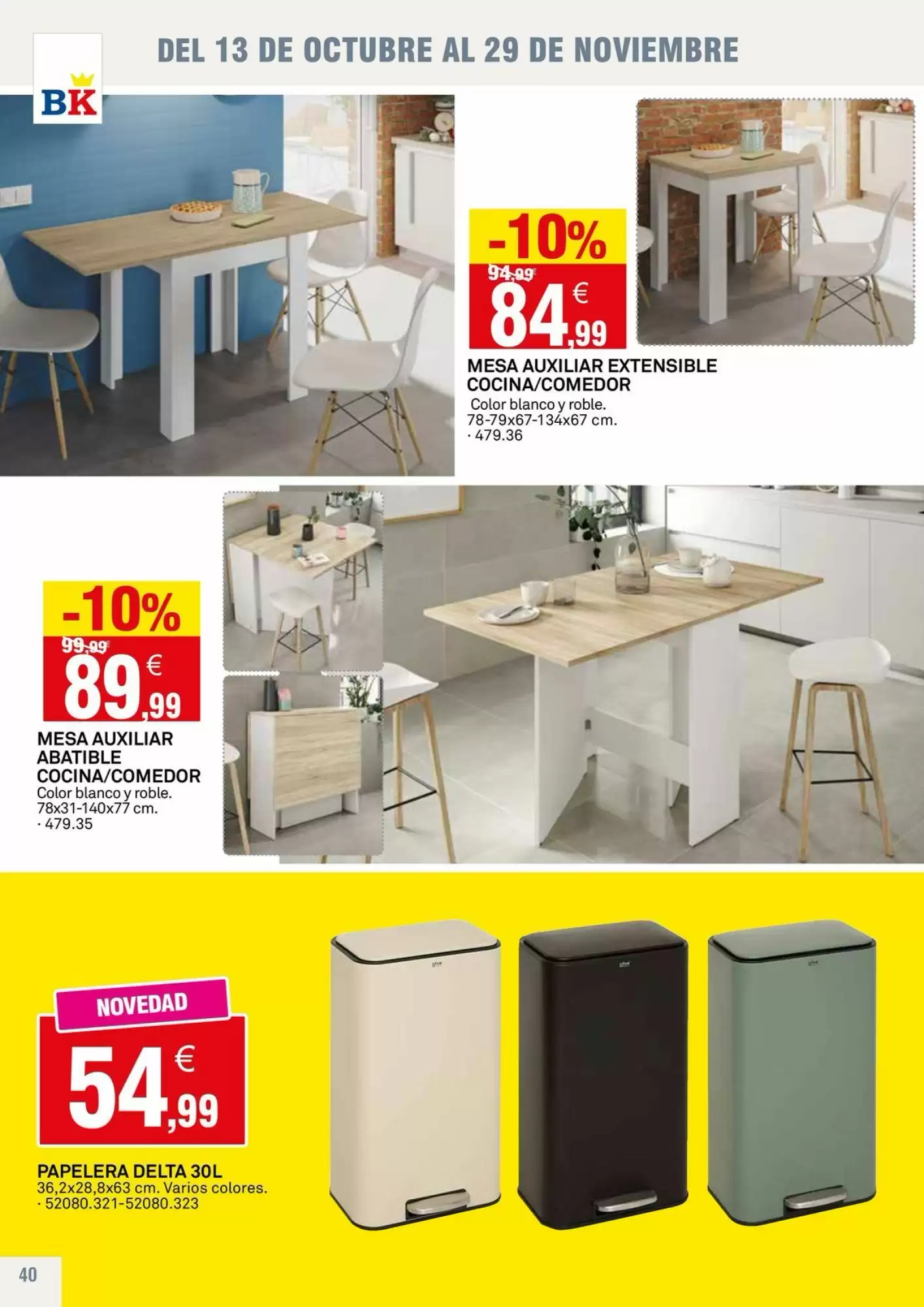 Folleto promocional de Bricoking válido desde el 13/10/2026 - Página 40.
