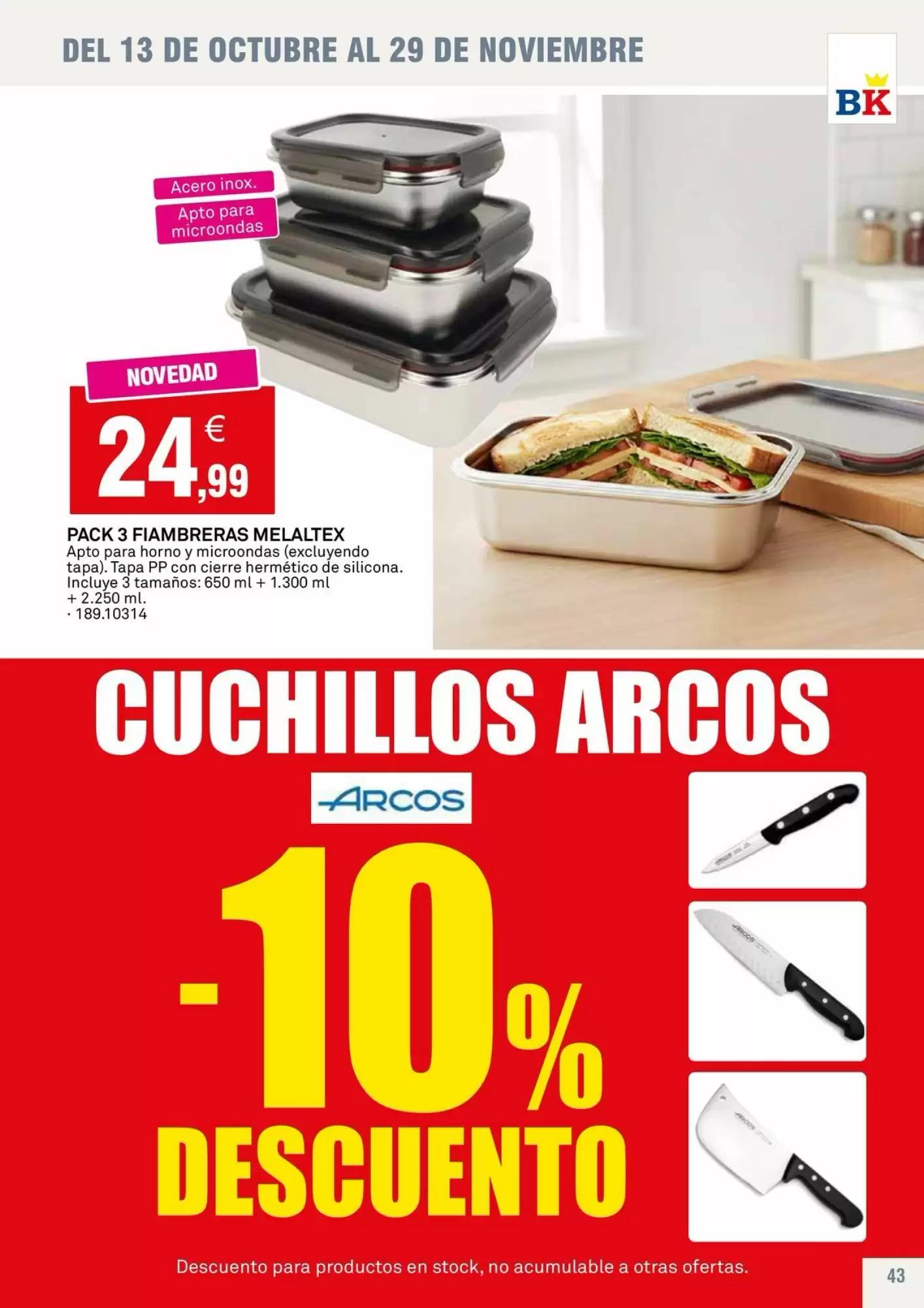 Folleto promocional de Bricoking válido desde el 13/10/2026 - Página 43.