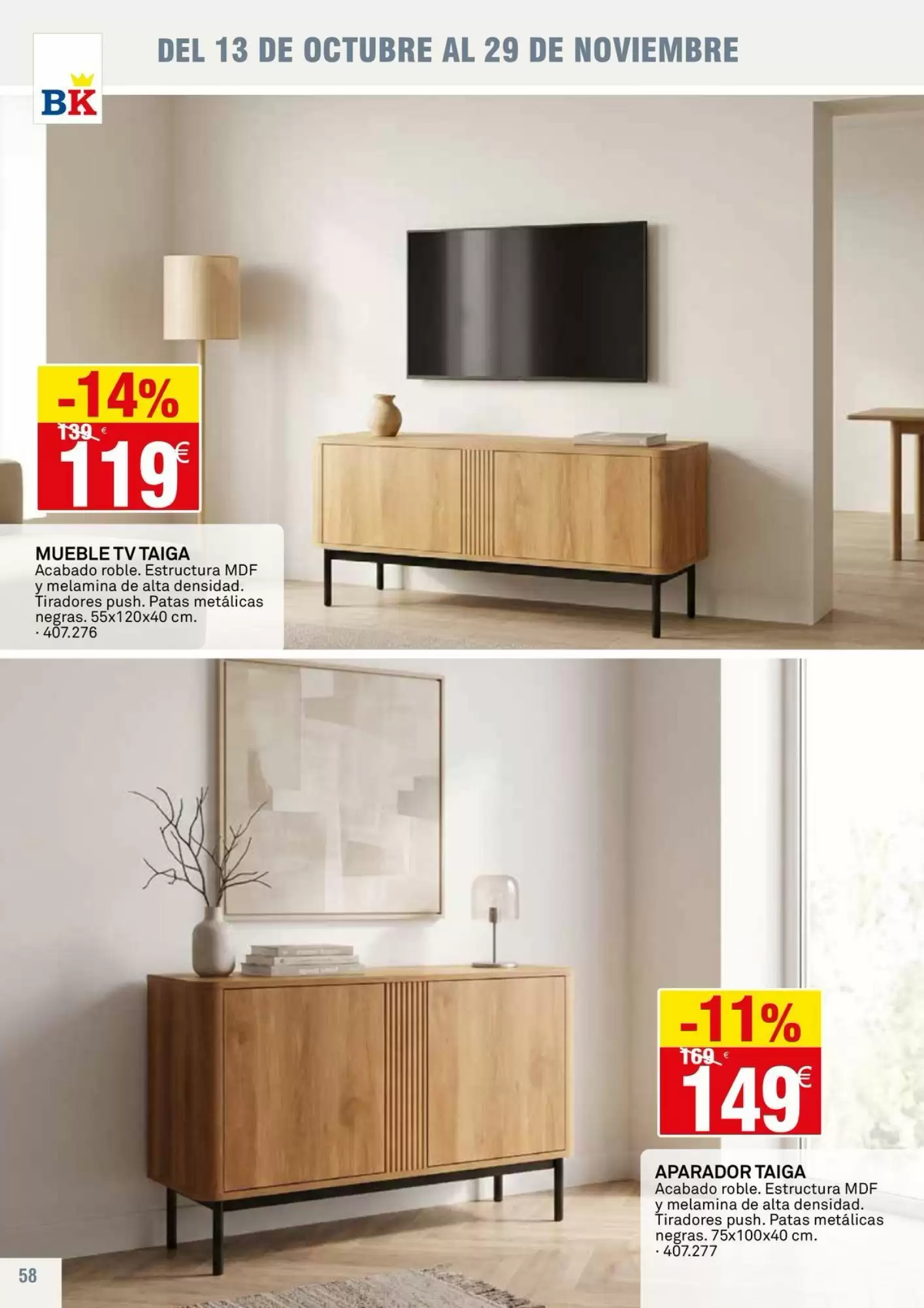 Folleto promocional de Bricoking válido desde el 13/10/2026 - Página 58.