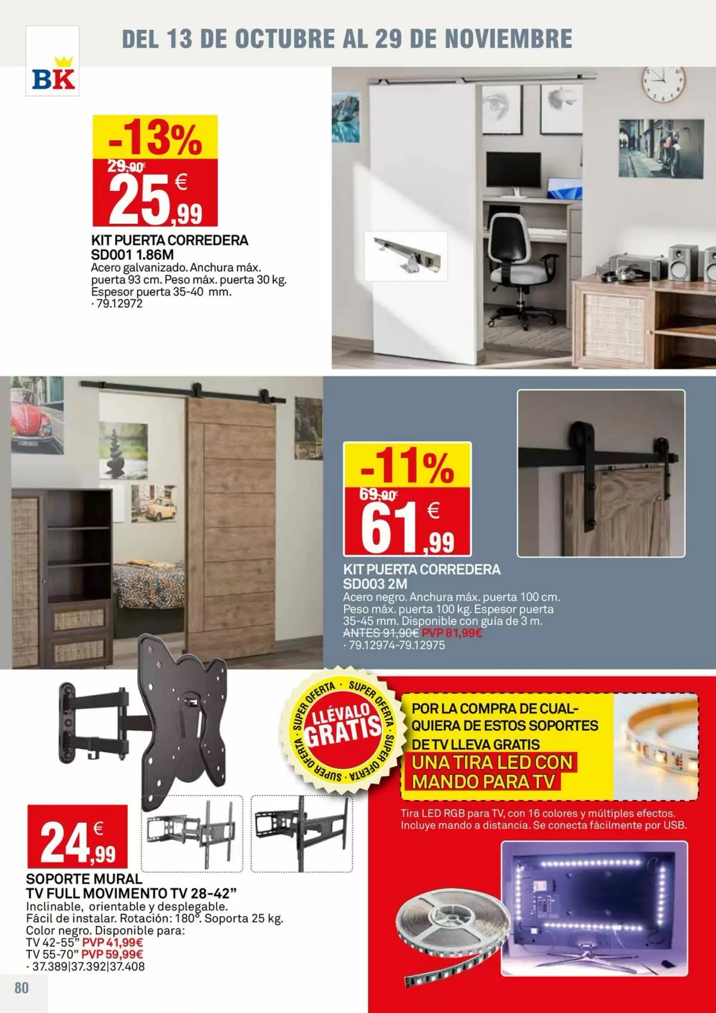 Folleto promocional de Bricoking válido desde el 13/10/2026 - Página 80.