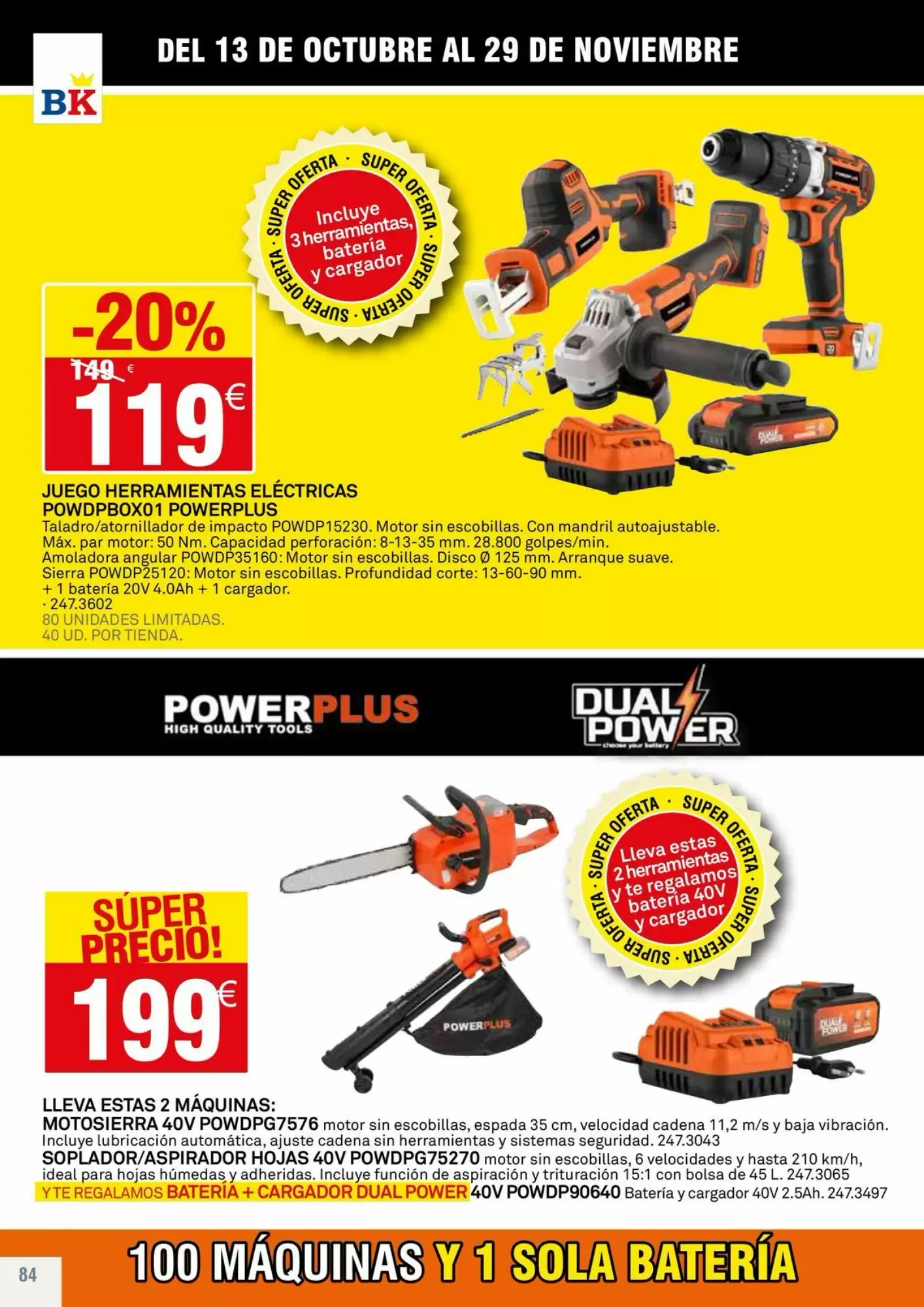 Folleto promocional de Bricoking válido desde el 13/10/2026 - Página 84.