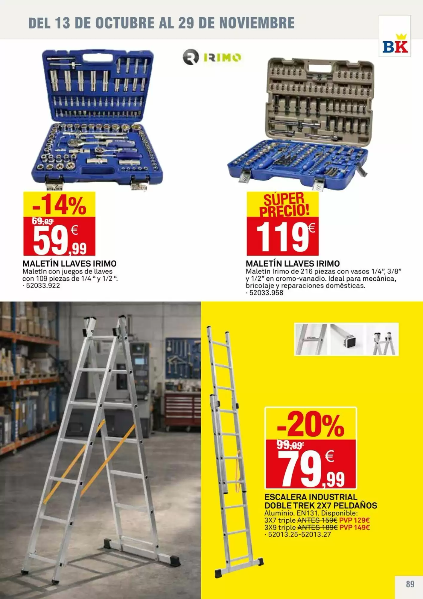 Folleto promocional de Bricoking válido desde el 13/10/2026 - Página 89.