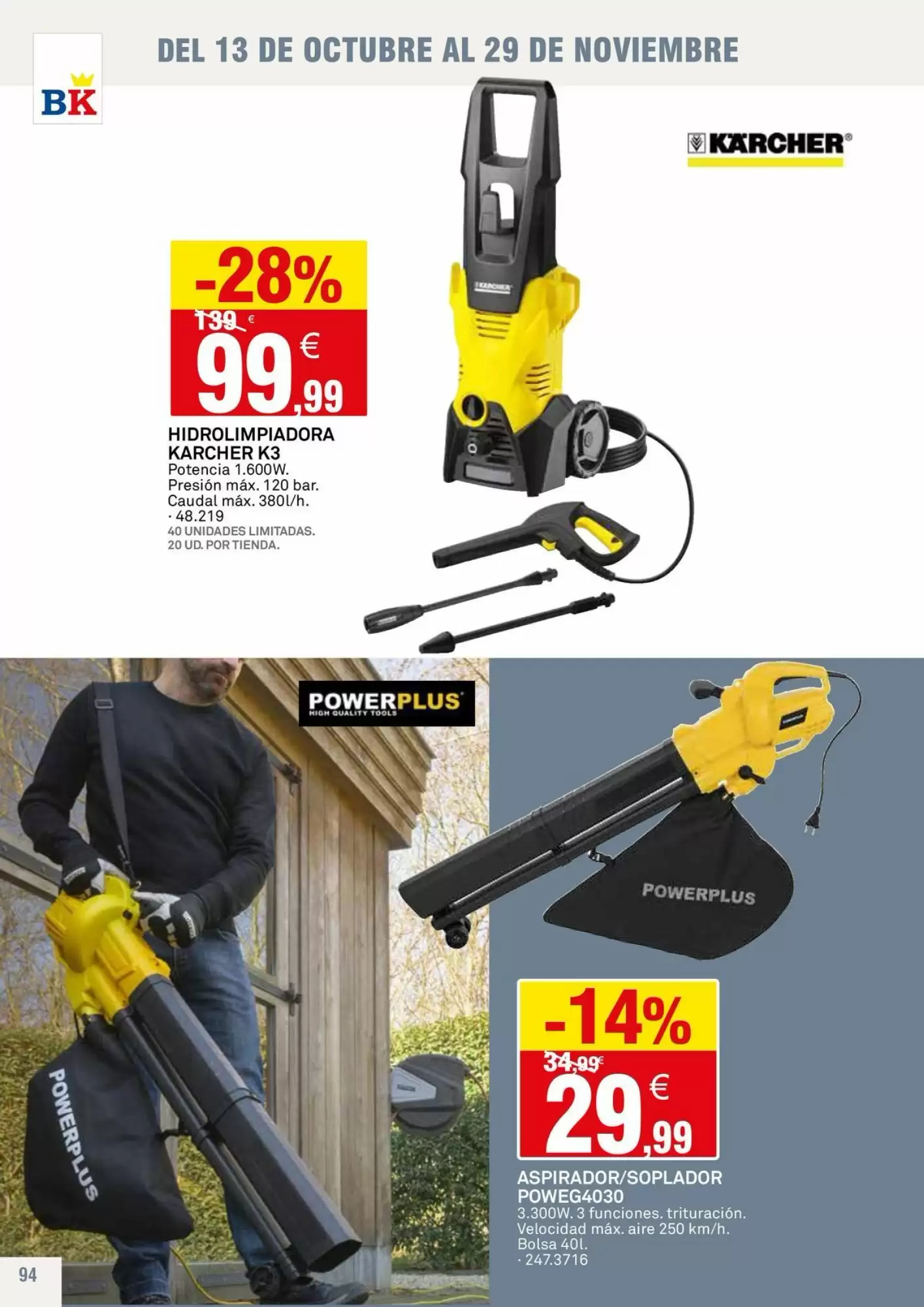 Folleto promocional de Bricoking válido desde el 13/10/2026 - Página 94.