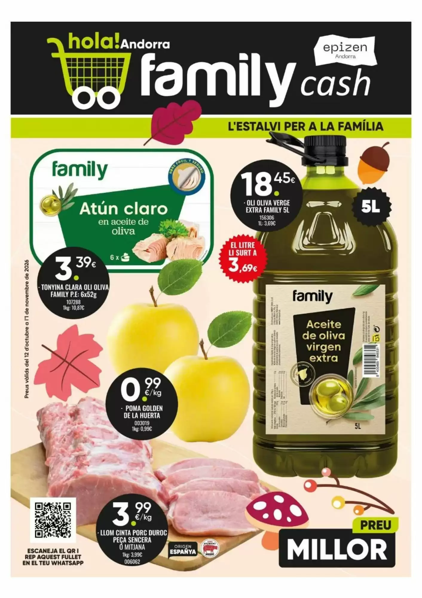 Folleto promocional de Family Cash válido desde el 13/10/2026 - Página 1.