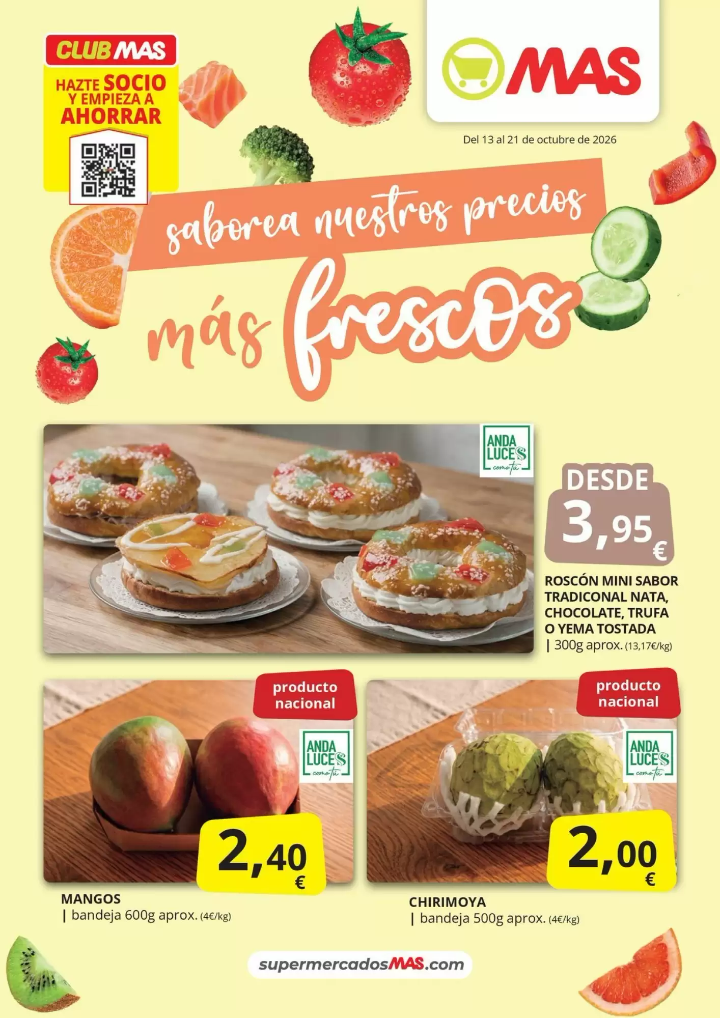 Folleto promocional de MAS válido desde el 13/10/2026 - Página 1.