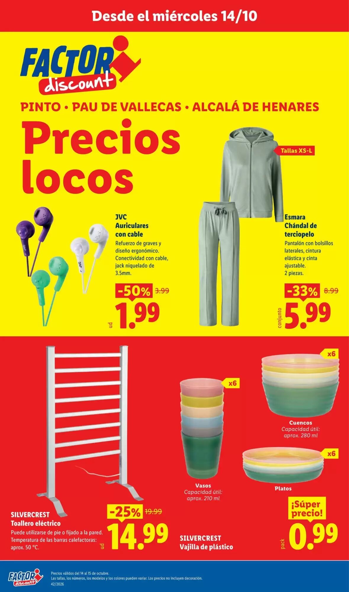 Folleto promocional de Lidl válido desde el 14/10/2026 - Página 1.