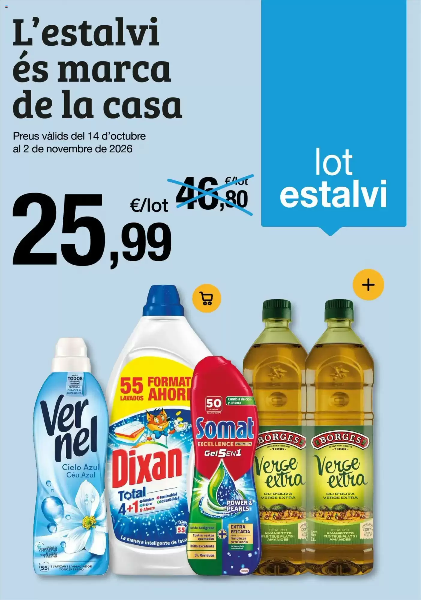 Folleto promocional de BonpreuEsclat válido desde el 14/10/2026 - Página 1.