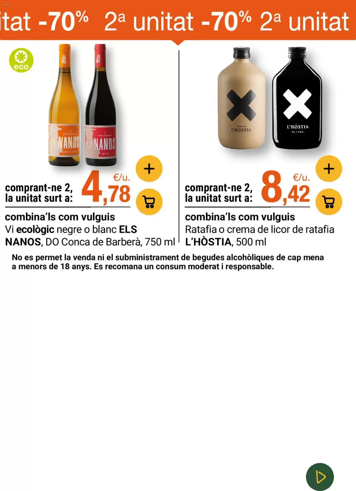 Folleto promocional de BonpreuEsclat válido desde el 14/10/2026 - Página 47.