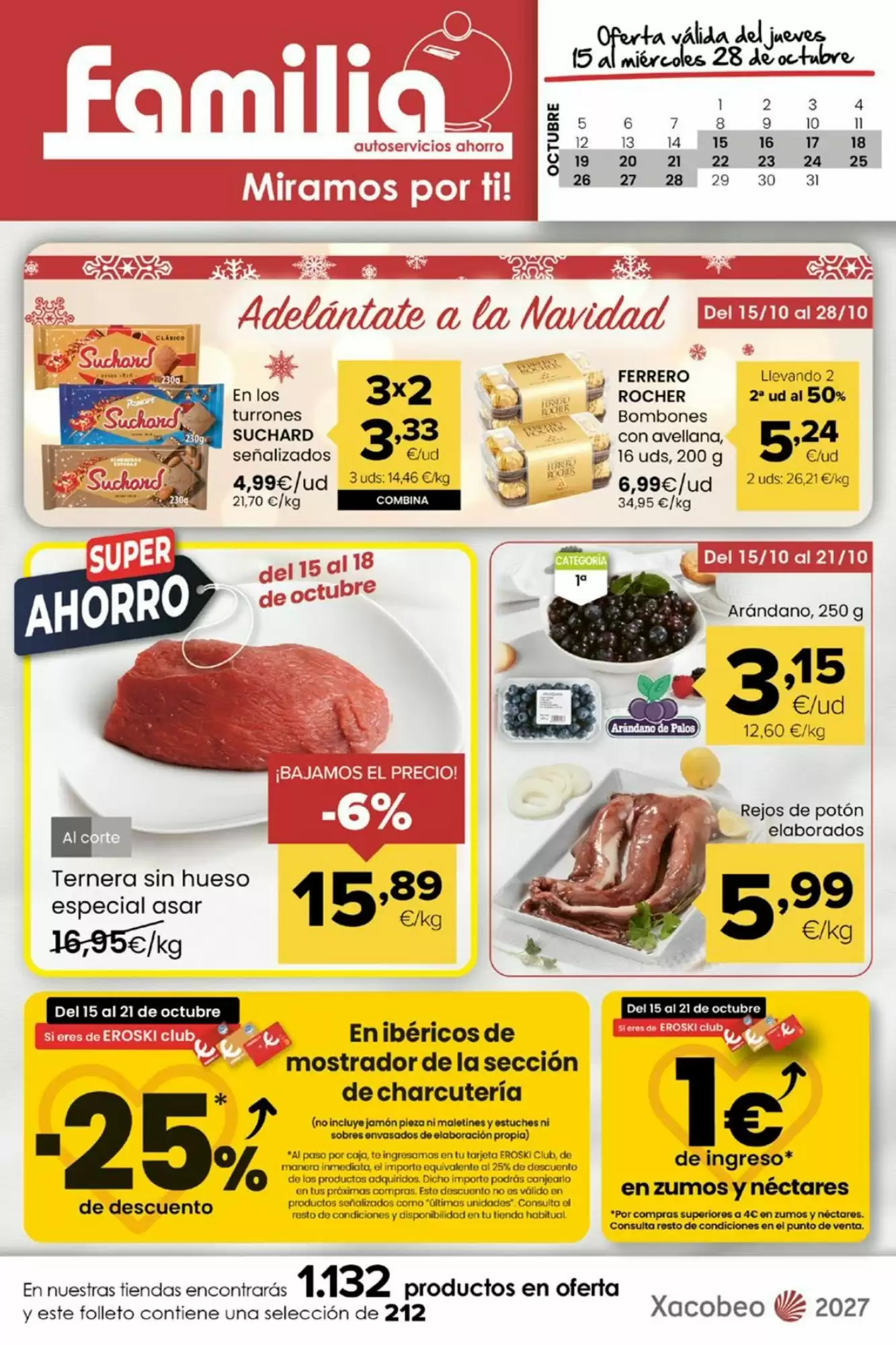 Folleto promocional de Autoservicios Familia válido desde el 15/10/2026 - Página 1.