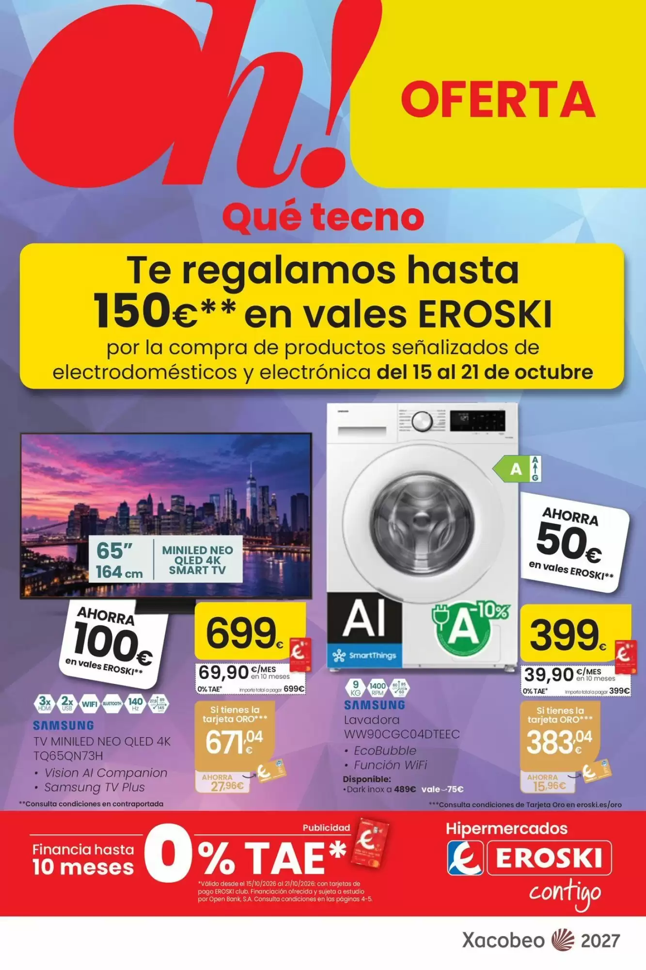 Folleto promocional de Eroski válido desde el 15/10/2026 - Página 1.