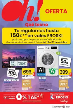 Folleto promocional de Eroski válido desde el 15/10/2026