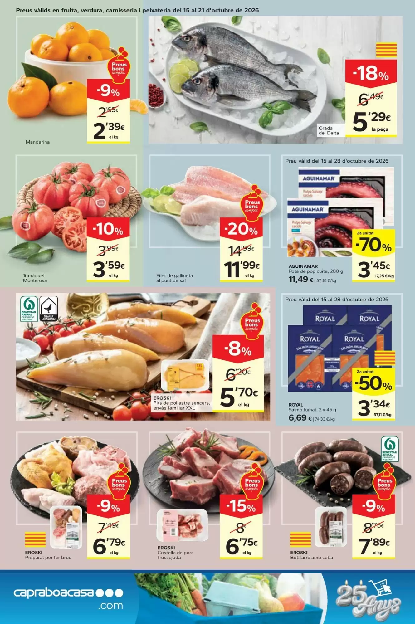 Folleto promocional de Caprabo válido desde el 15/10/2026 - Página 2.