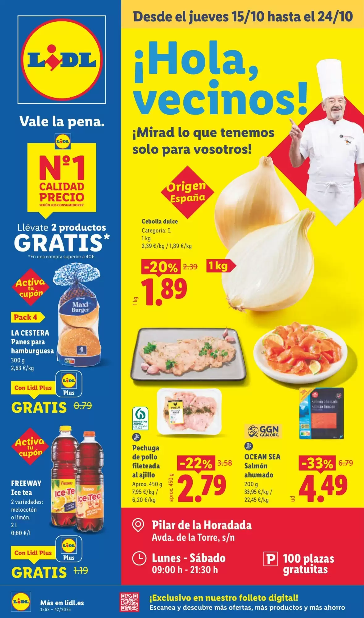 Folleto promocional de Lidl válido desde el 15/10/2026 - Página 1.