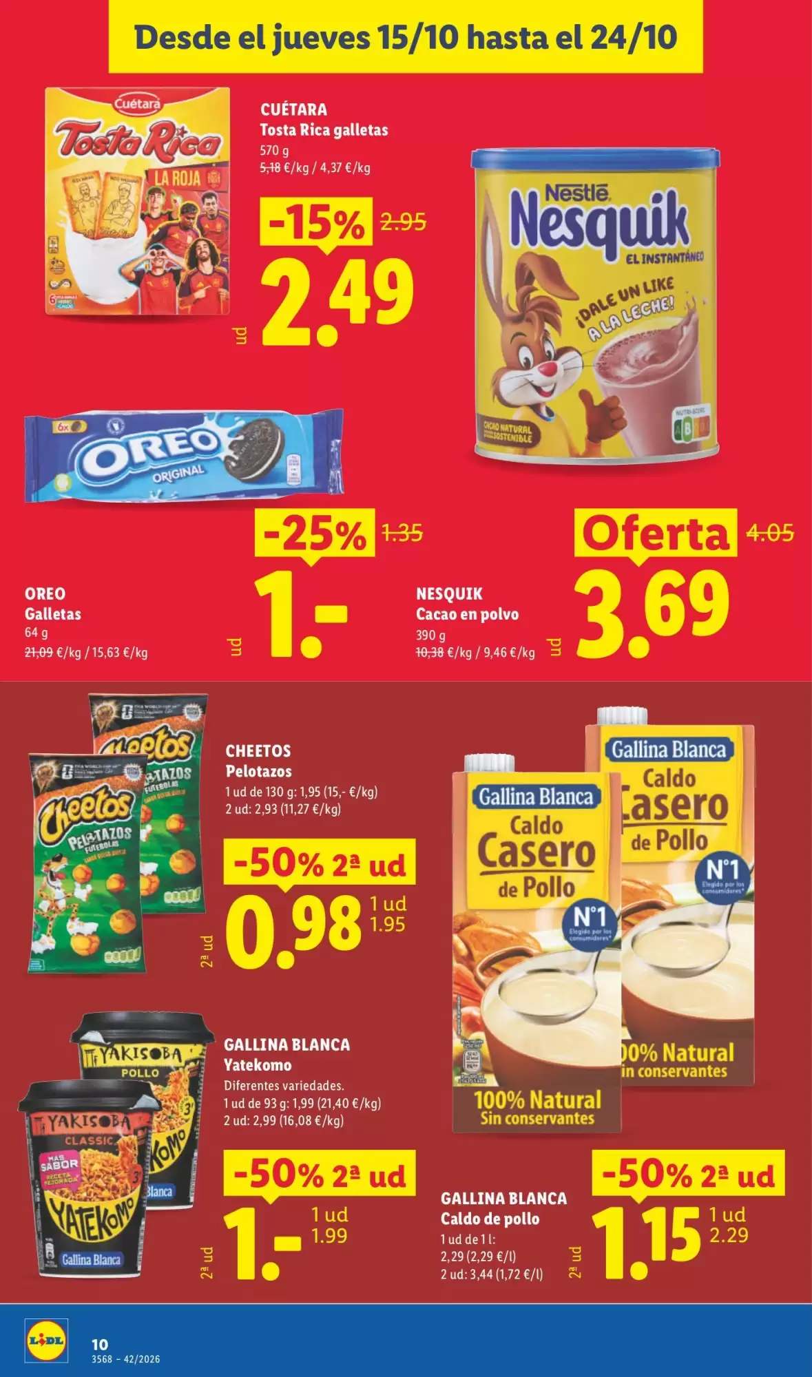 Folleto promocional de Lidl válido desde el 15/10/2026 - Página 10.