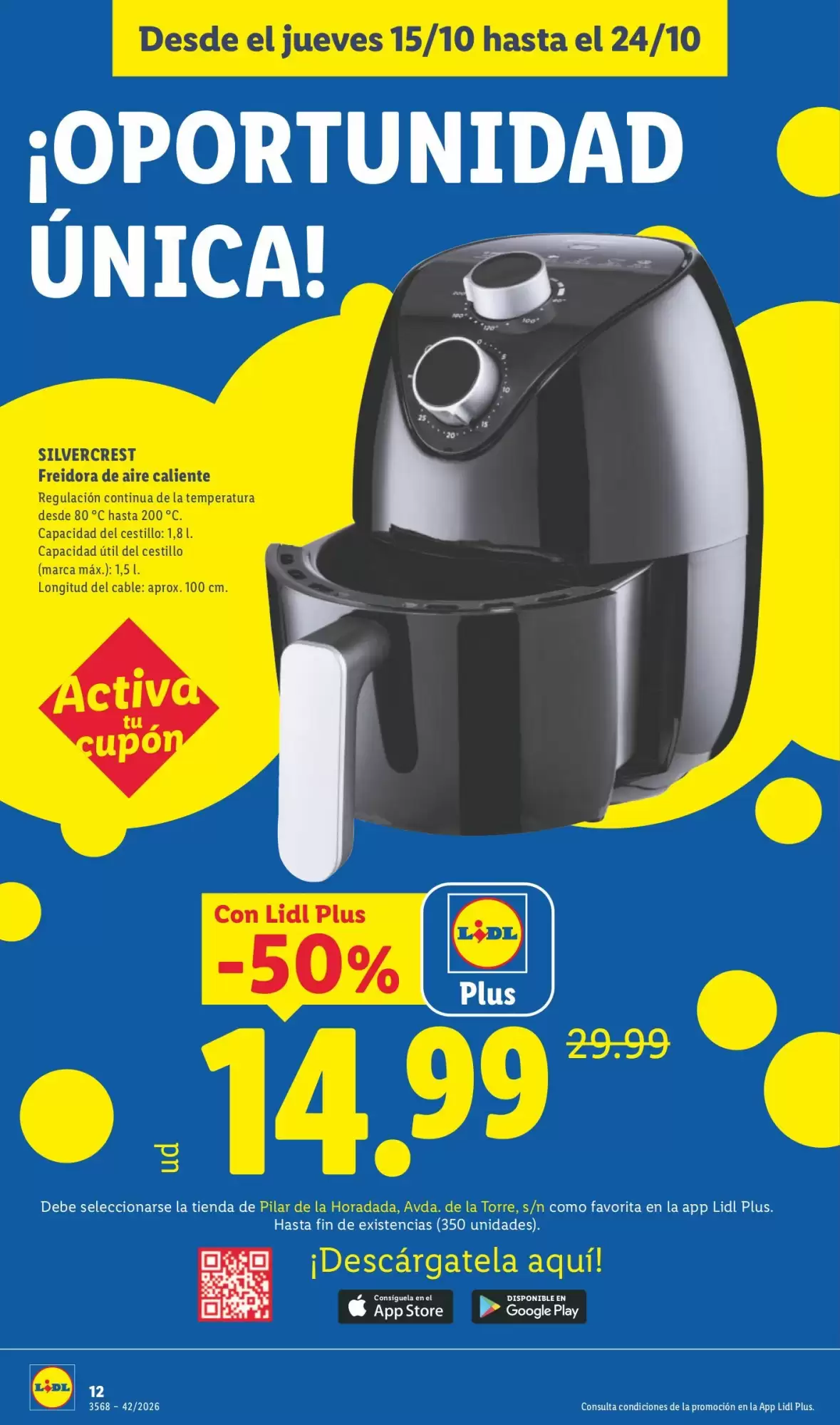 Folleto promocional de Lidl válido desde el 15/10/2026 - Página 12.