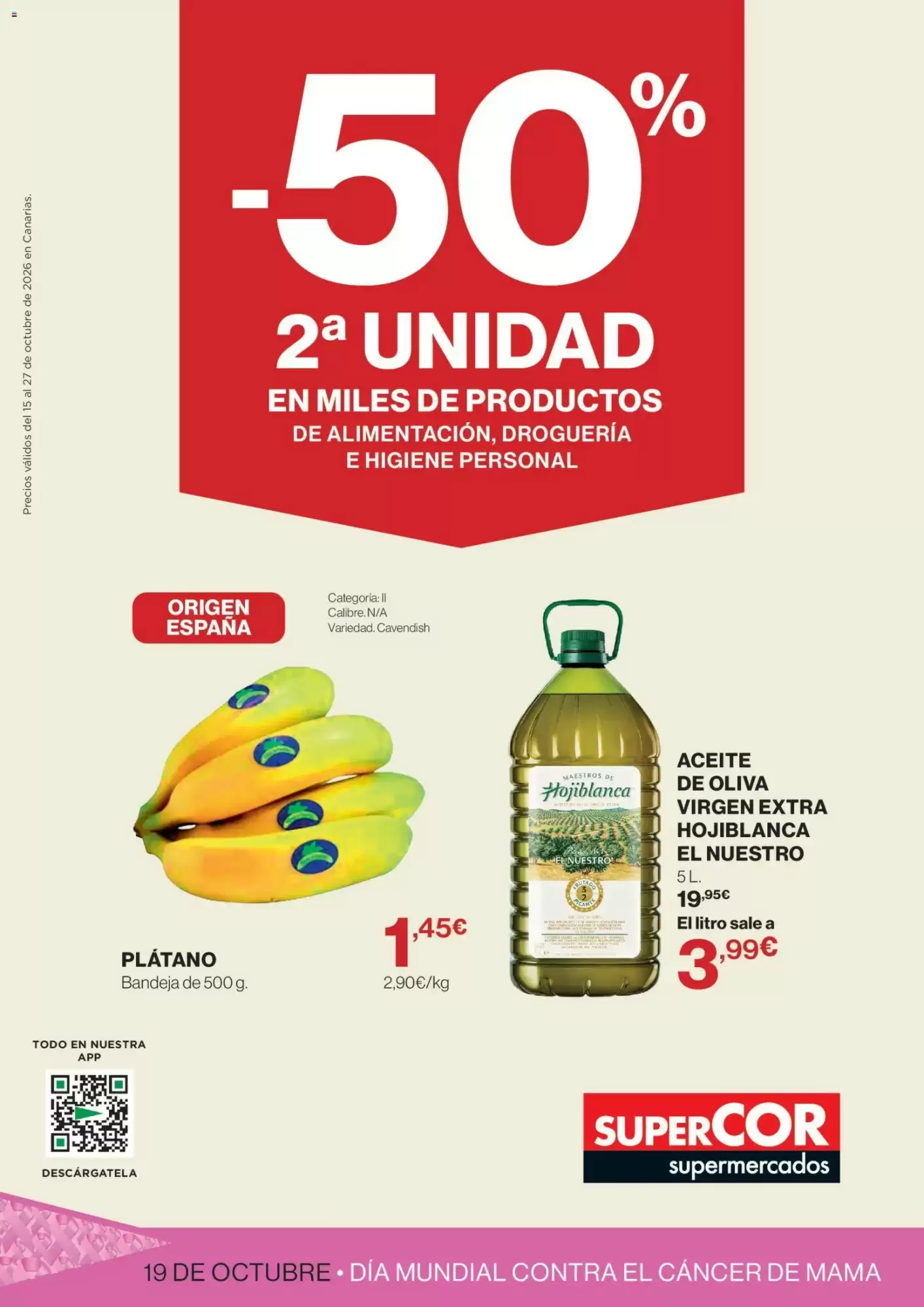 Folleto promocional de Supercor válido desde el 15/10/2026 - Página 1.