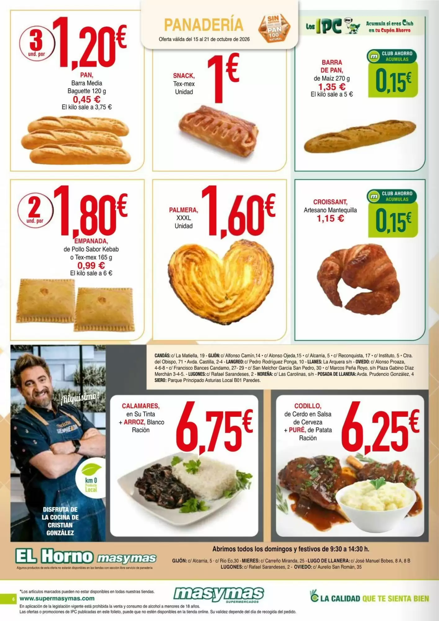 Folleto promocional de Masymas válido desde el 15/10/2026 - Página 6.