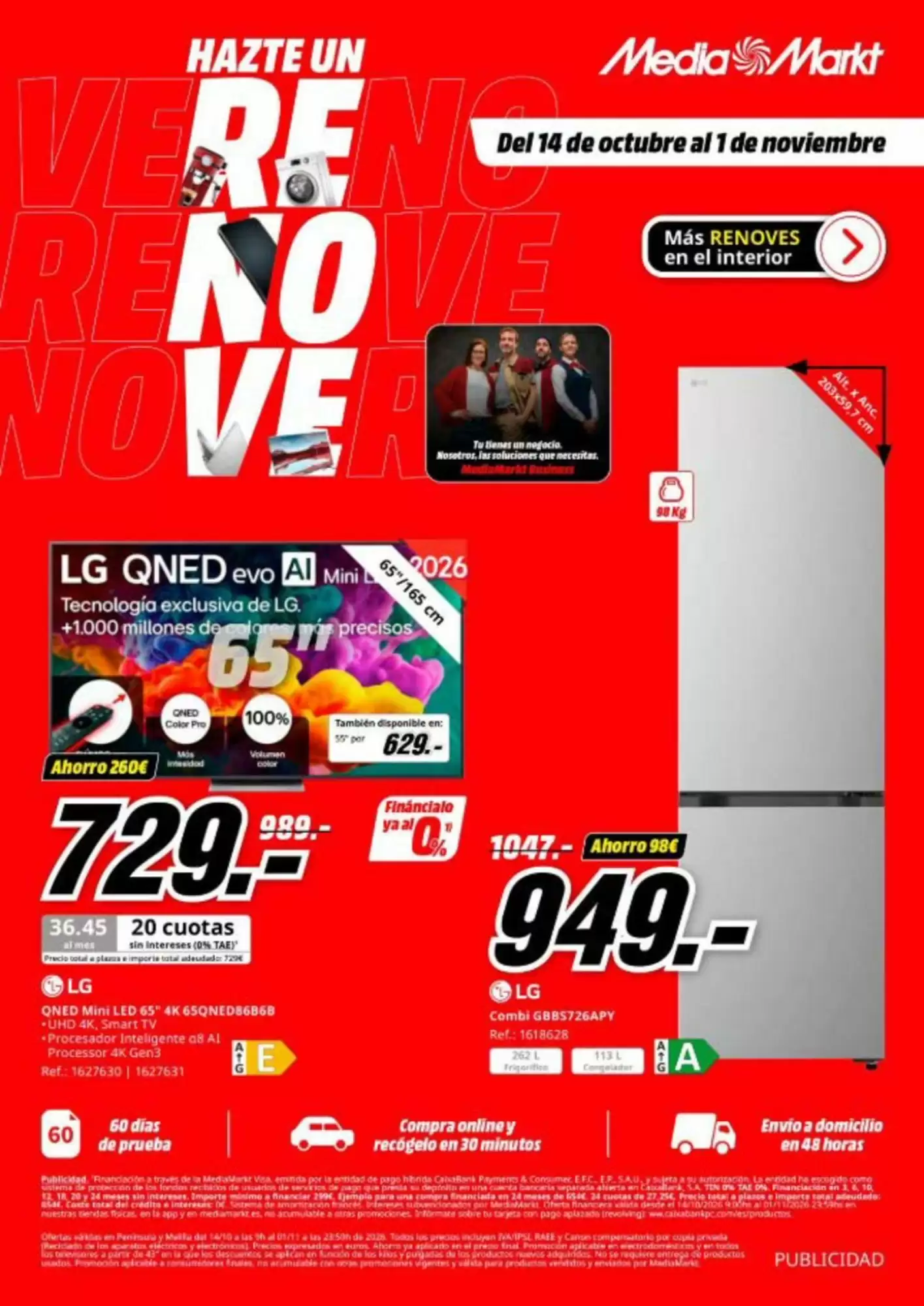 Folleto promocional de MediaMarkt válido desde el 15/10/2026 - Página 1.