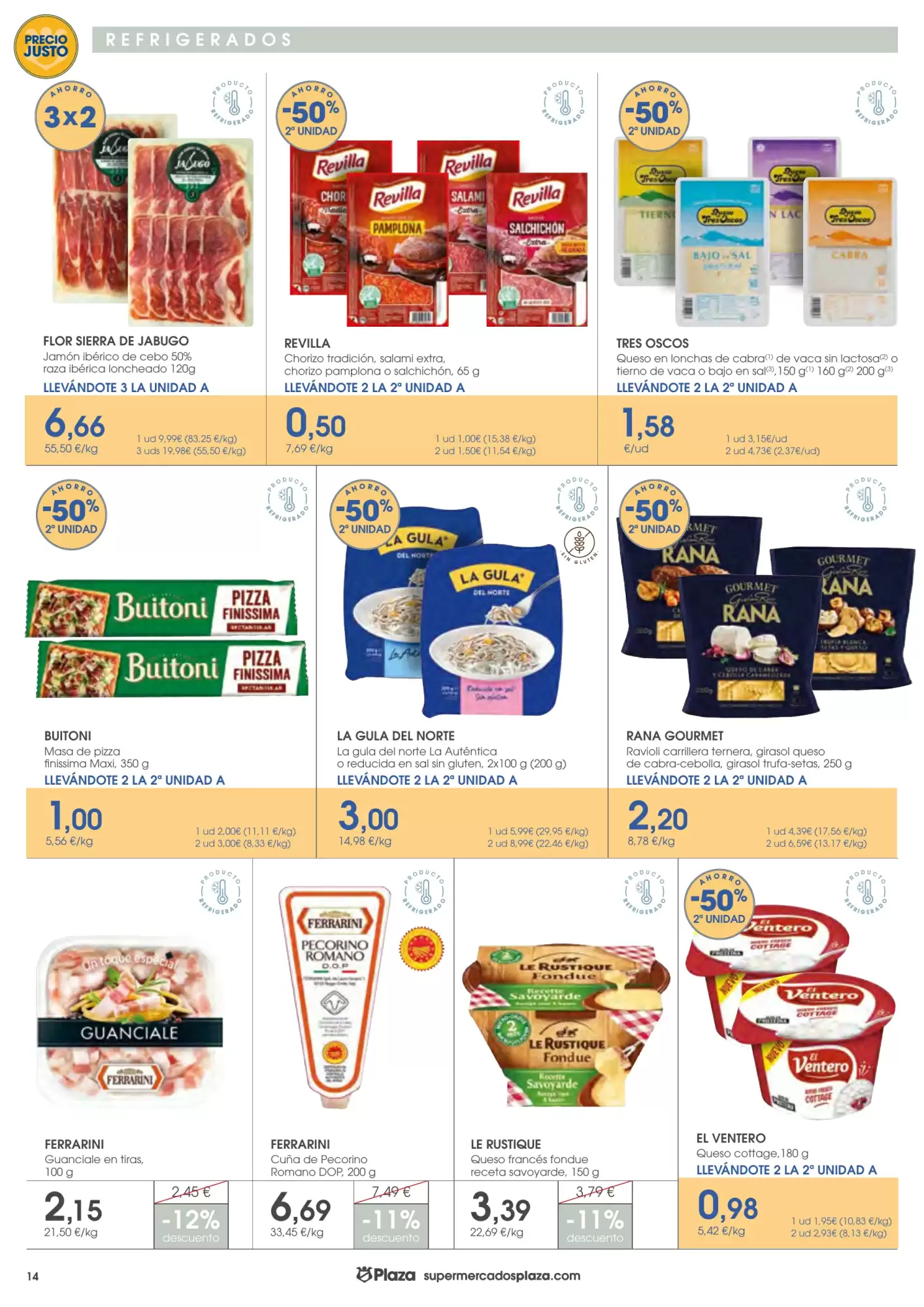 Folleto promocional de Supermercados Plaza válido desde el 15/10/2026 - Página 14.