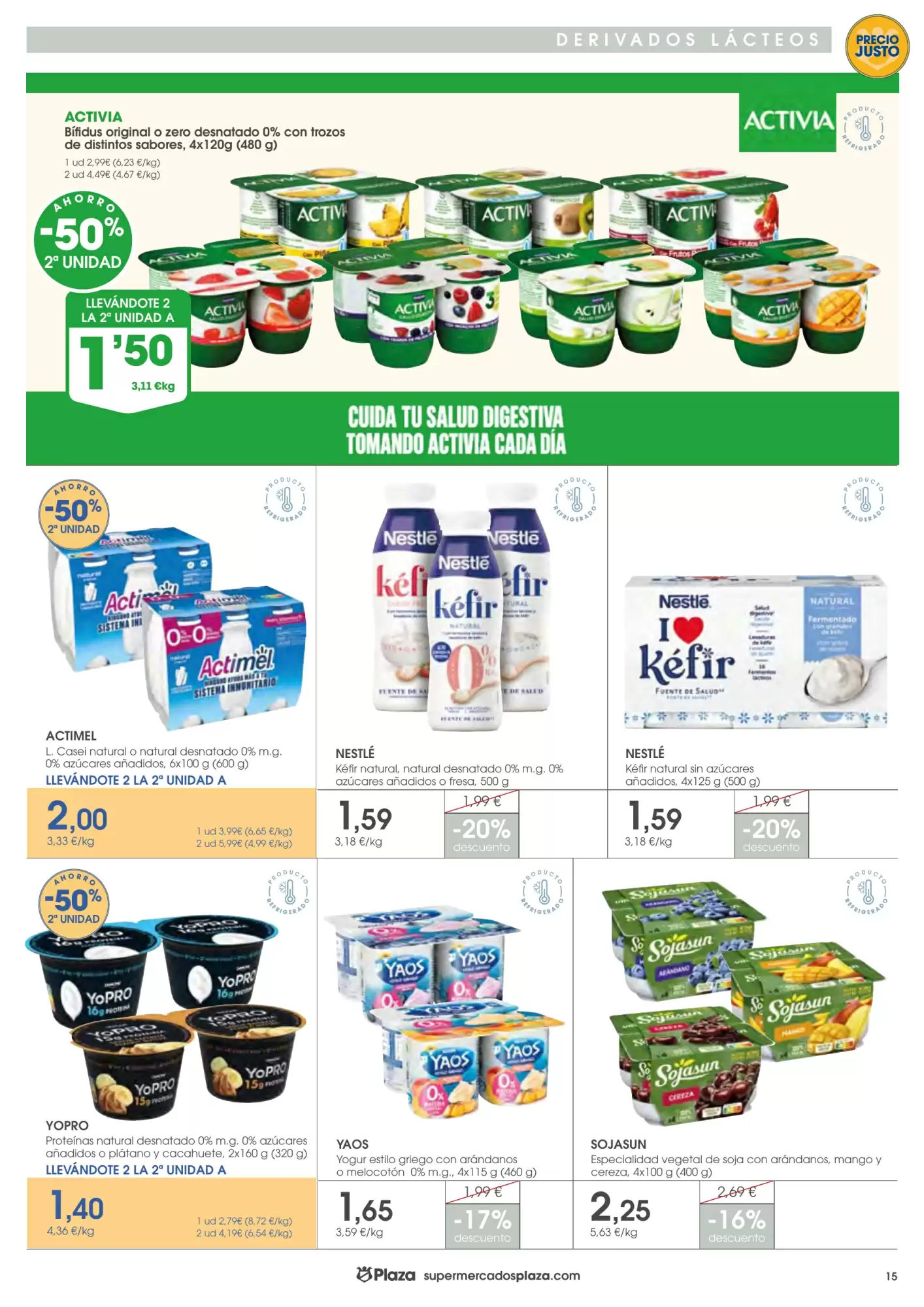 Folleto promocional de Supermercados Plaza válido desde el 15/10/2026 - Página 15.