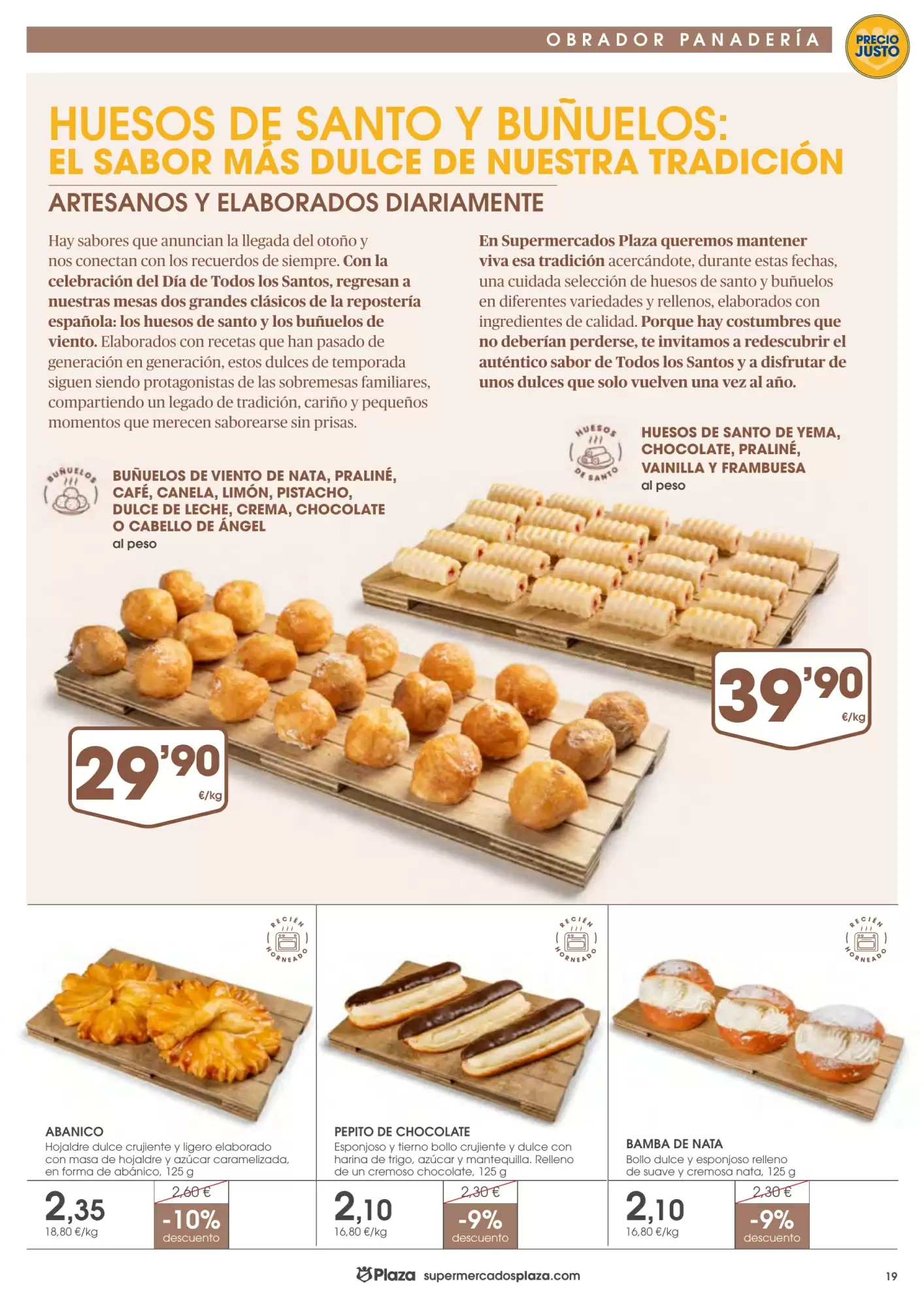 Folleto promocional de Supermercados Plaza válido desde el 15/10/2026 - Página 19.
