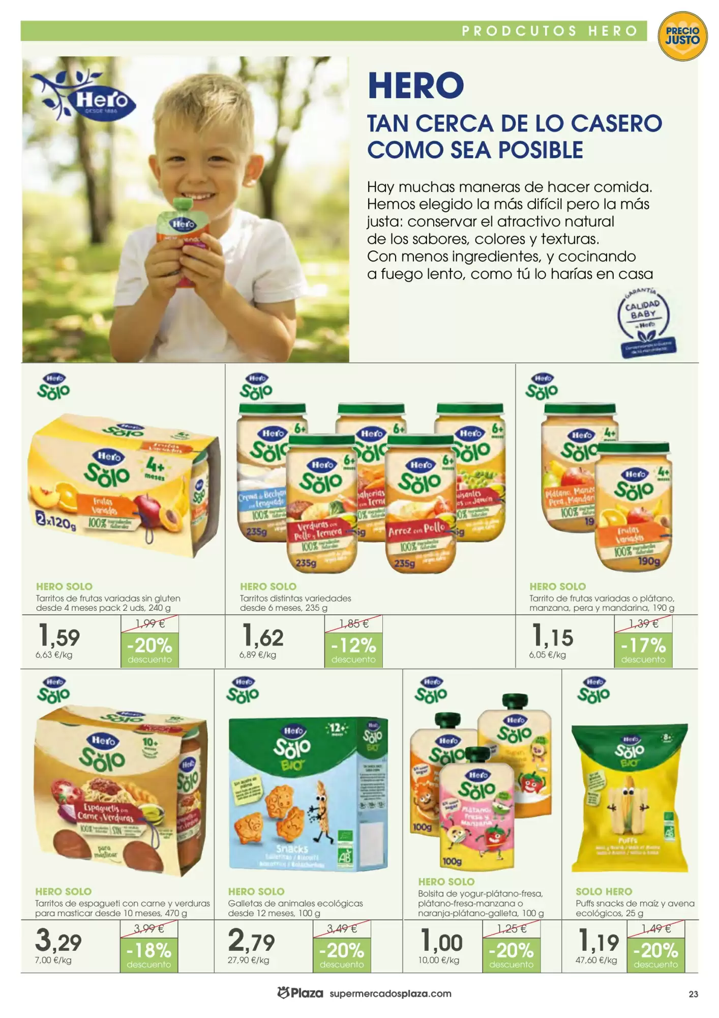 Folleto promocional de Supermercados Plaza válido desde el 15/10/2026 - Página 23.