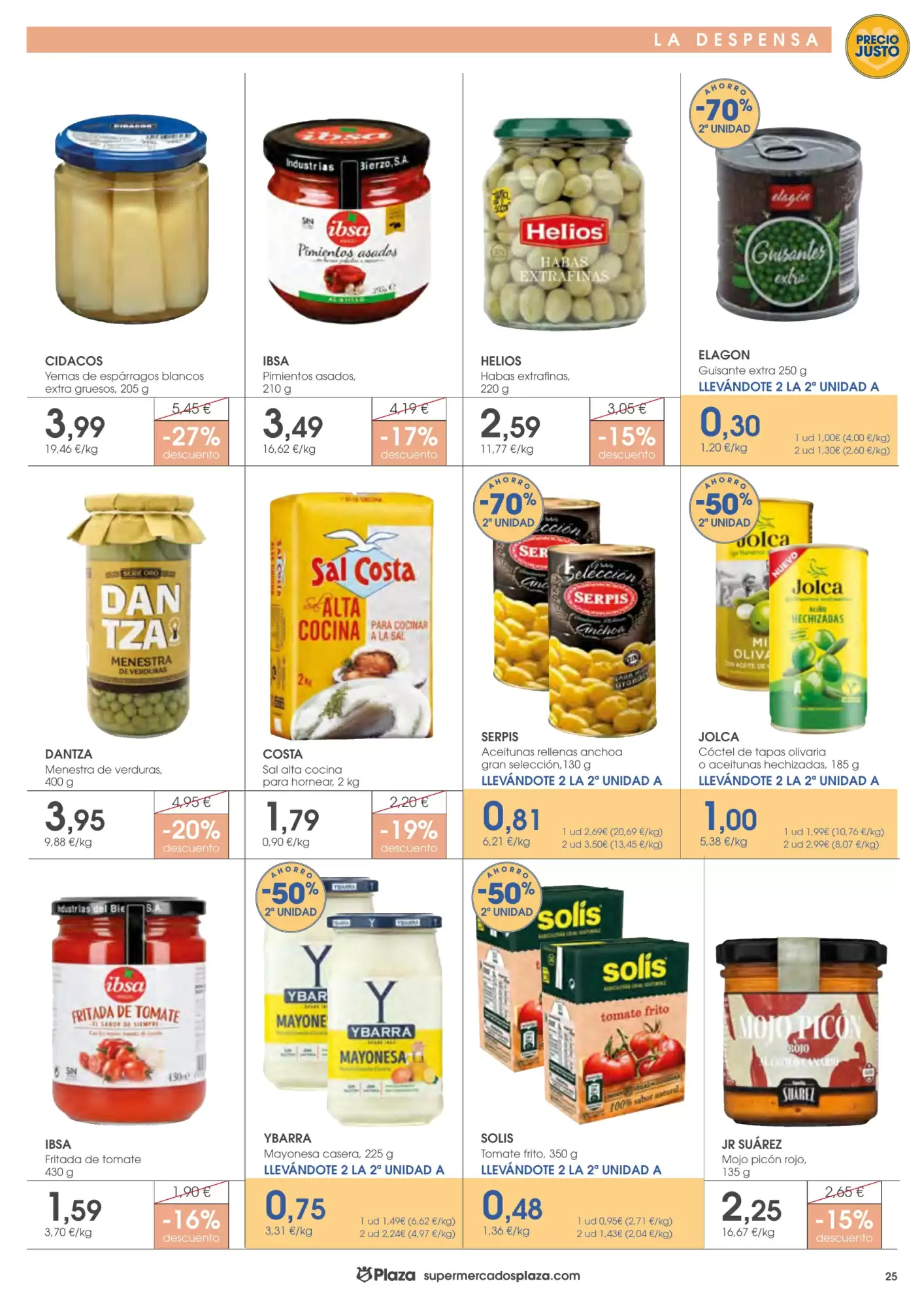 Folleto promocional de Supermercados Plaza válido desde el 15/10/2026 - Página 25.