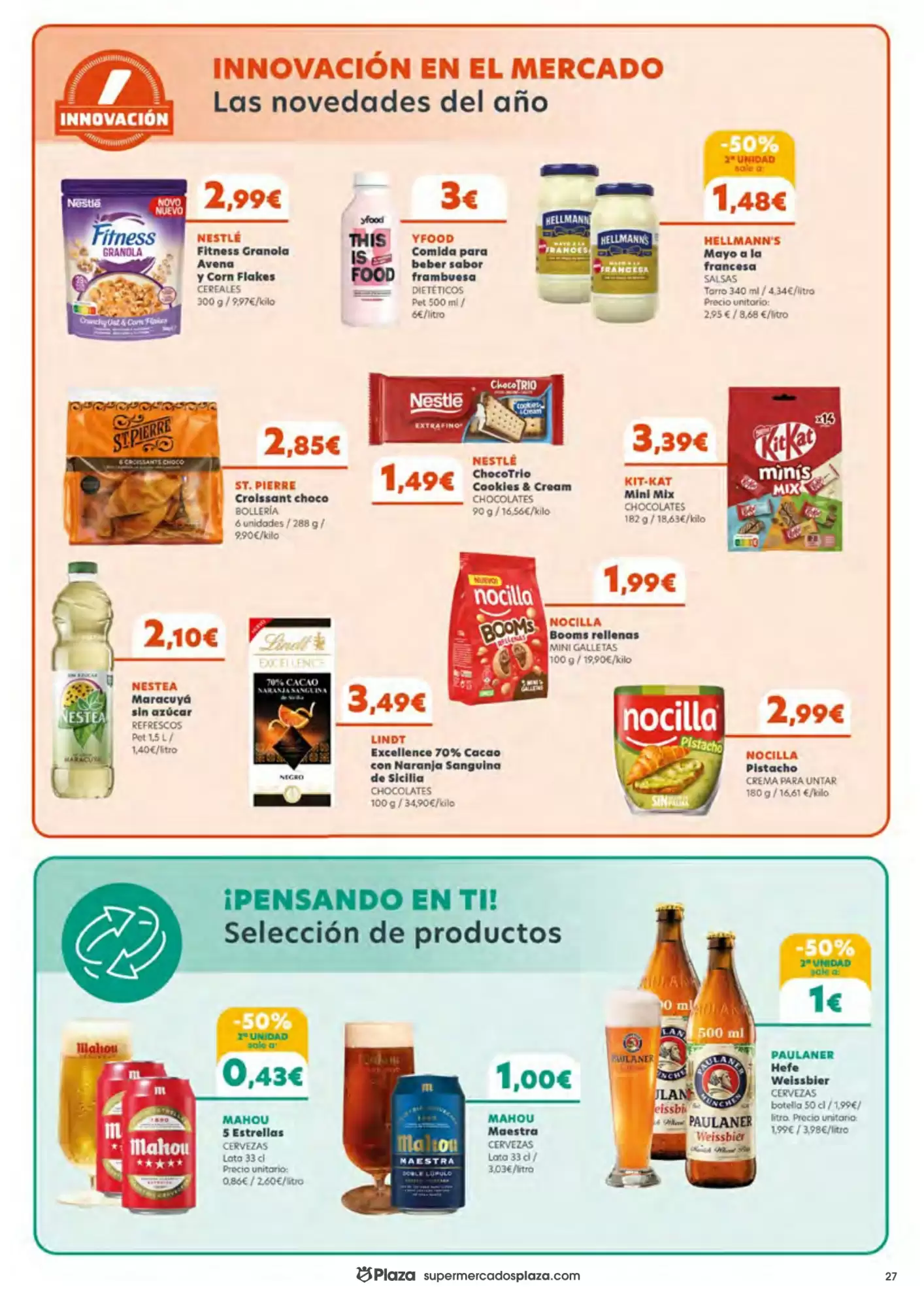 Folleto promocional de Supermercados Plaza válido desde el 15/10/2026 - Página 27.