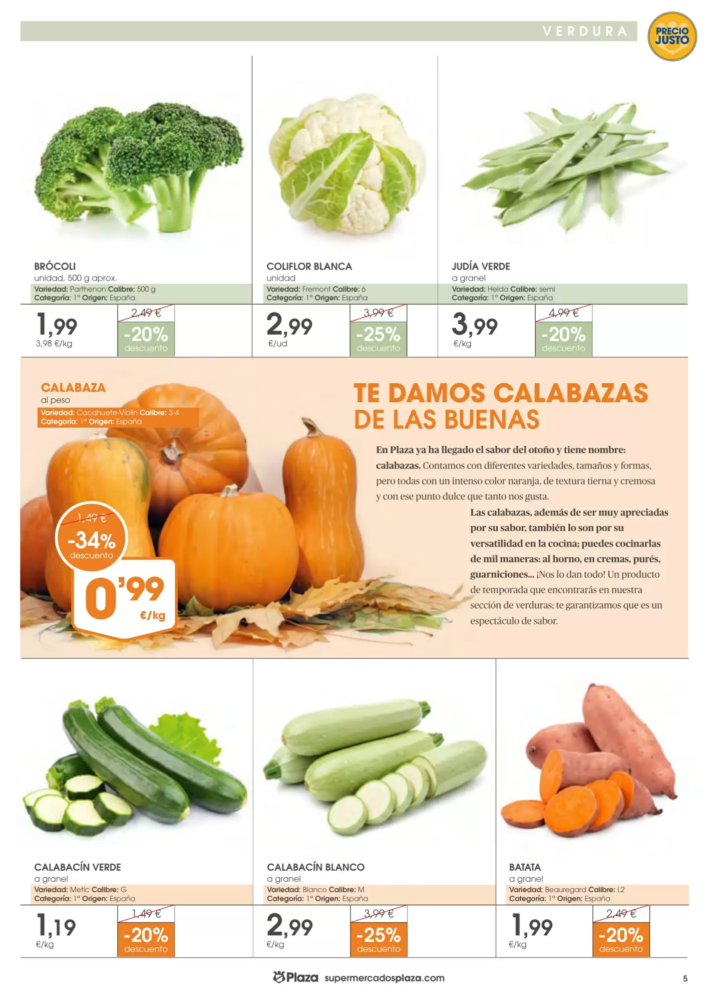 Folleto promocional de Supermercados Plaza válido desde el 15/10/2026 - Página 5.