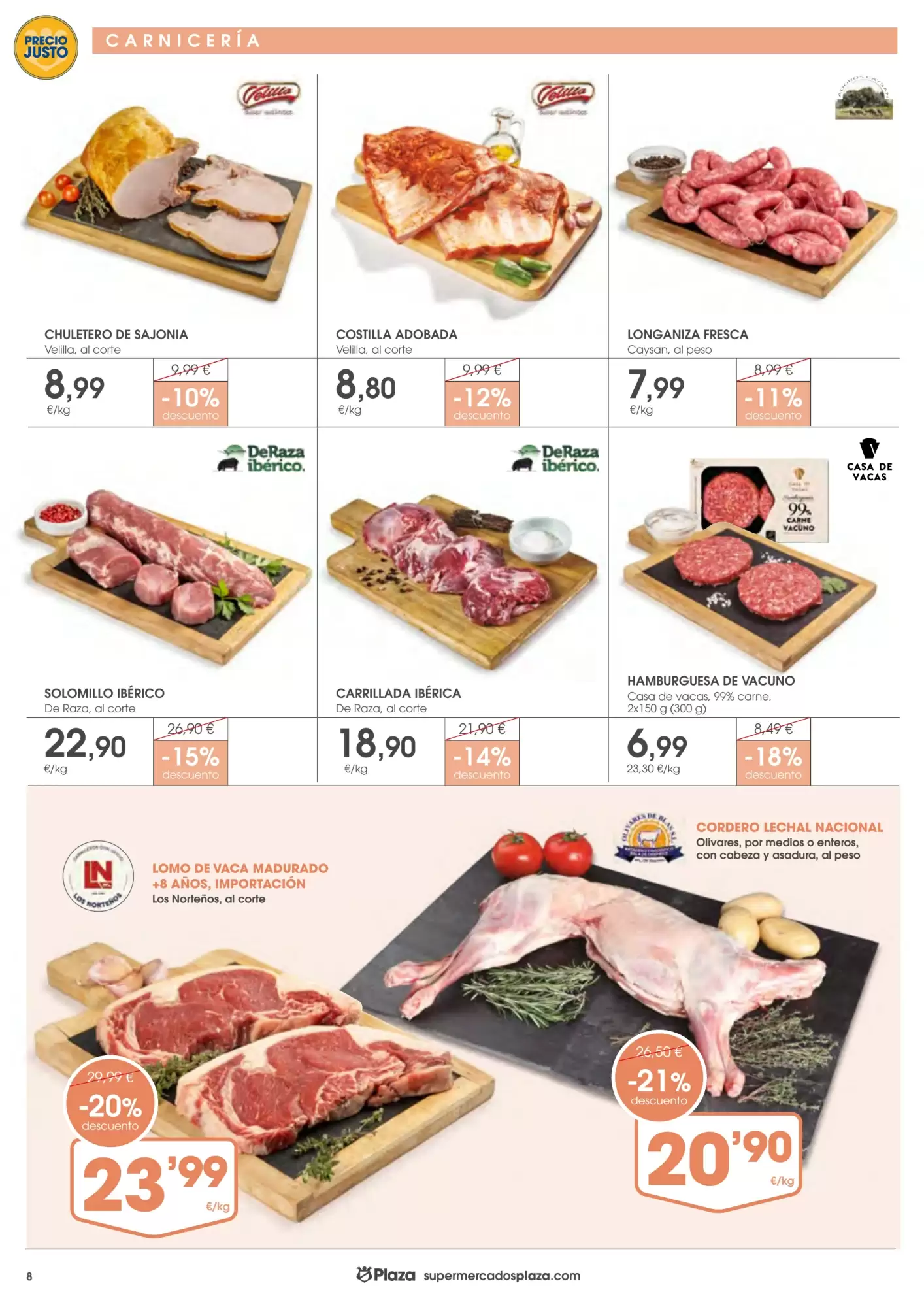 Folleto promocional de Supermercados Plaza válido desde el 15/10/2026 - Página 8.