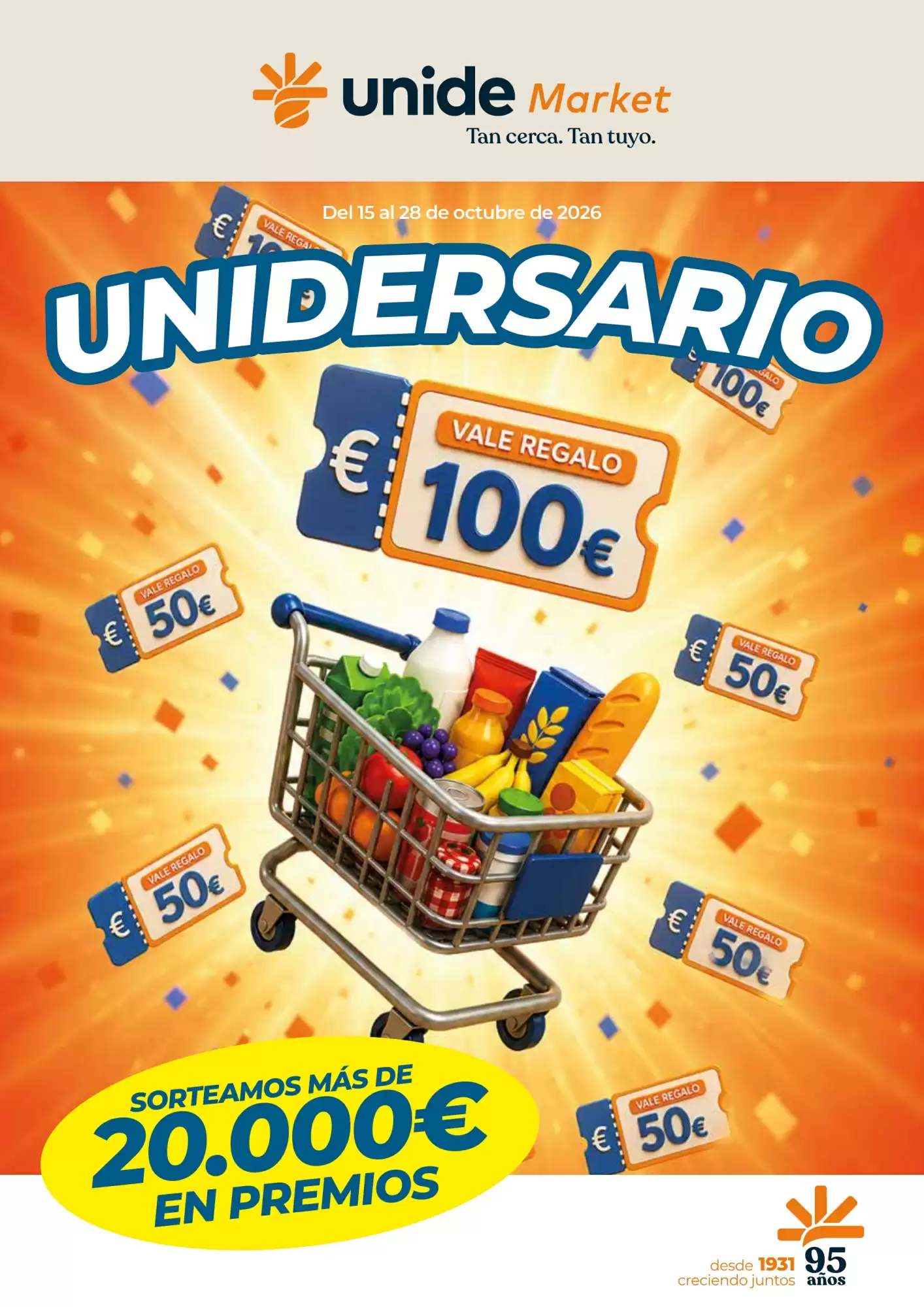 Folleto promocional de Unide Market válido desde el 15/10/2026 - Página 1.