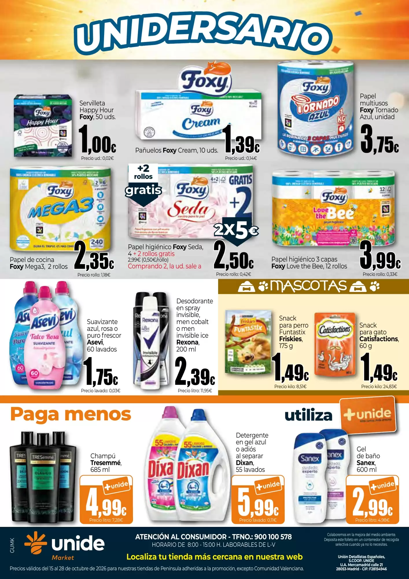 Folleto promocional de Unide Market válido desde el 15/10/2026 - Página 8.
