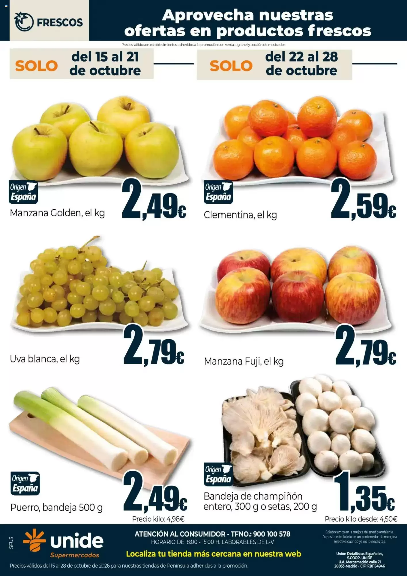 Folleto promocional de Unide Supermercados válido desde el 15/10/2026 - Página 4.