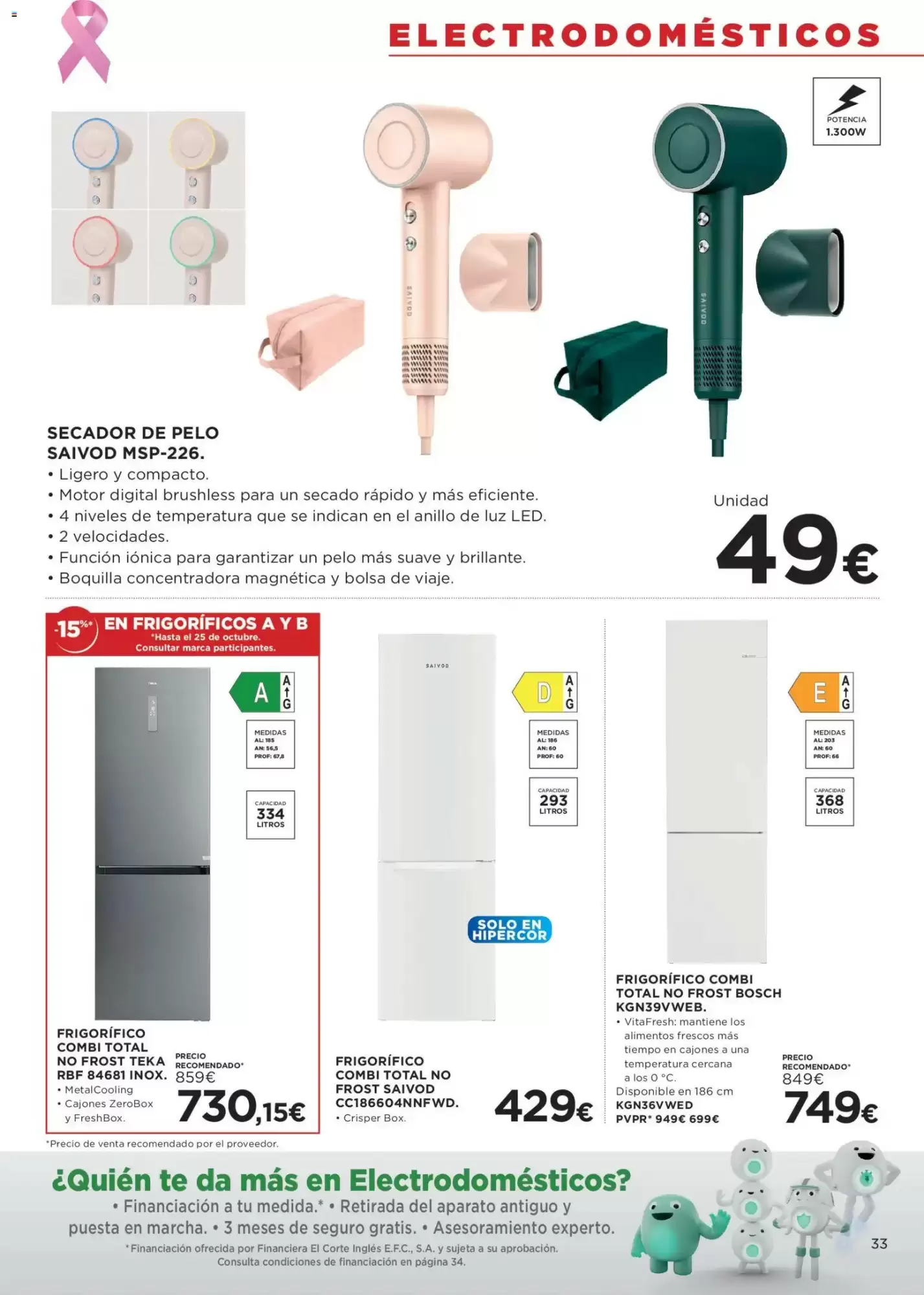Folleto promocional de Hipercor válido desde el 15/10/2026 - Página 33.