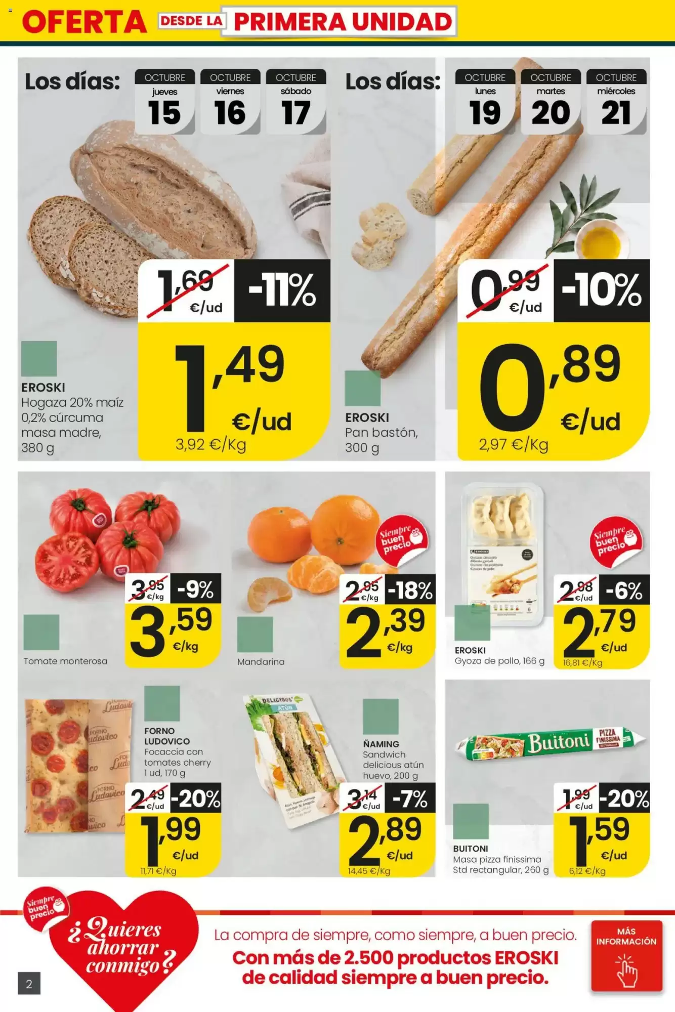 Folleto promocional de Eroski válido desde el 15/10/2026 - Página 2.