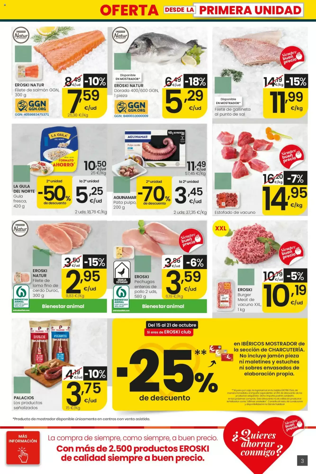 Folleto promocional de Eroski válido desde el 15/10/2026 - Página 3.