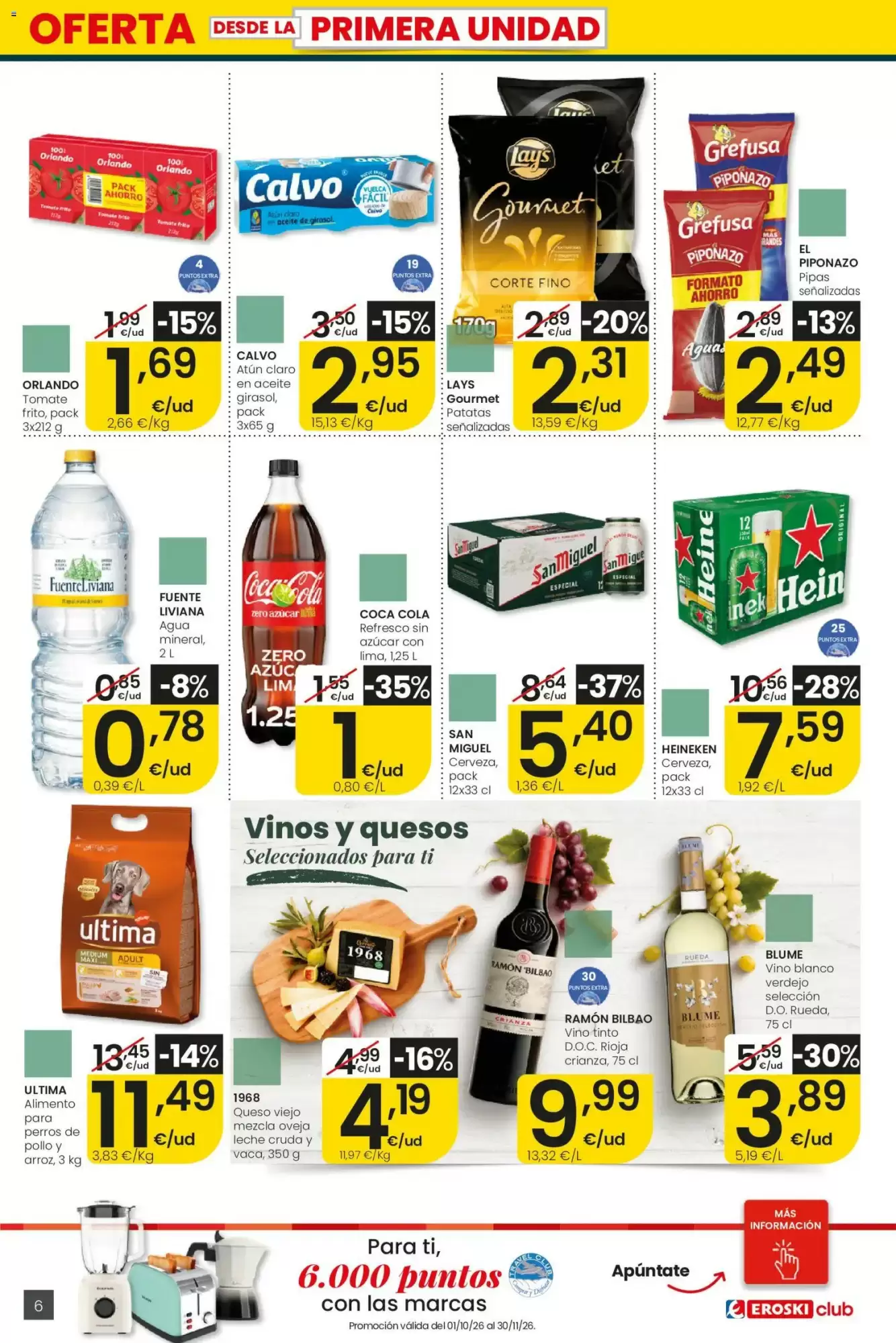 Folleto promocional de Eroski válido desde el 15/10/2026 - Página 6.