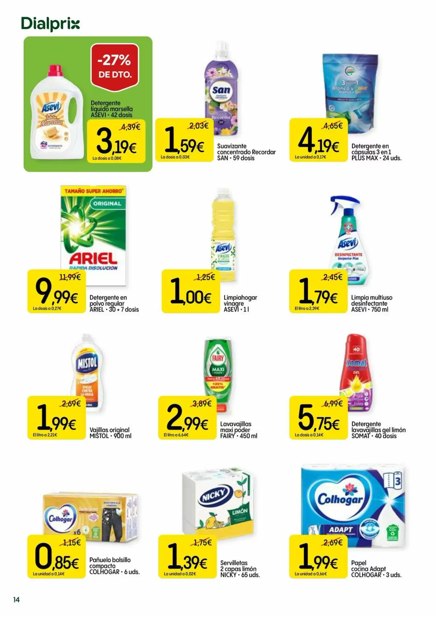 Folleto promocional de Dialprix válido desde el 15/10/2026 - Página 14.