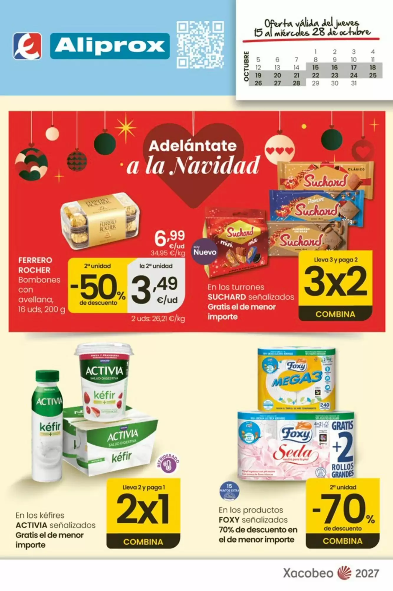 Folleto promocional de Aliprox válido desde el 15/10/2026 - Página 1.