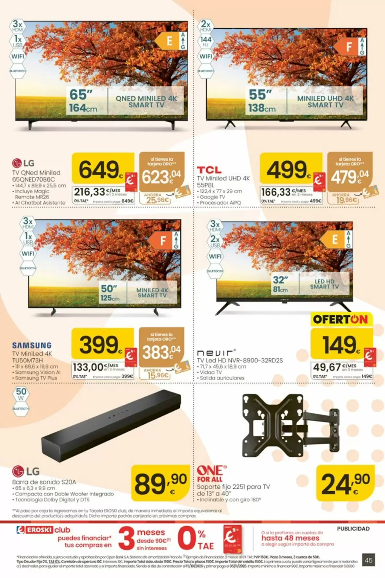 Folleto promocional de Eroski válido desde el 15/10/2026 - Página 45.