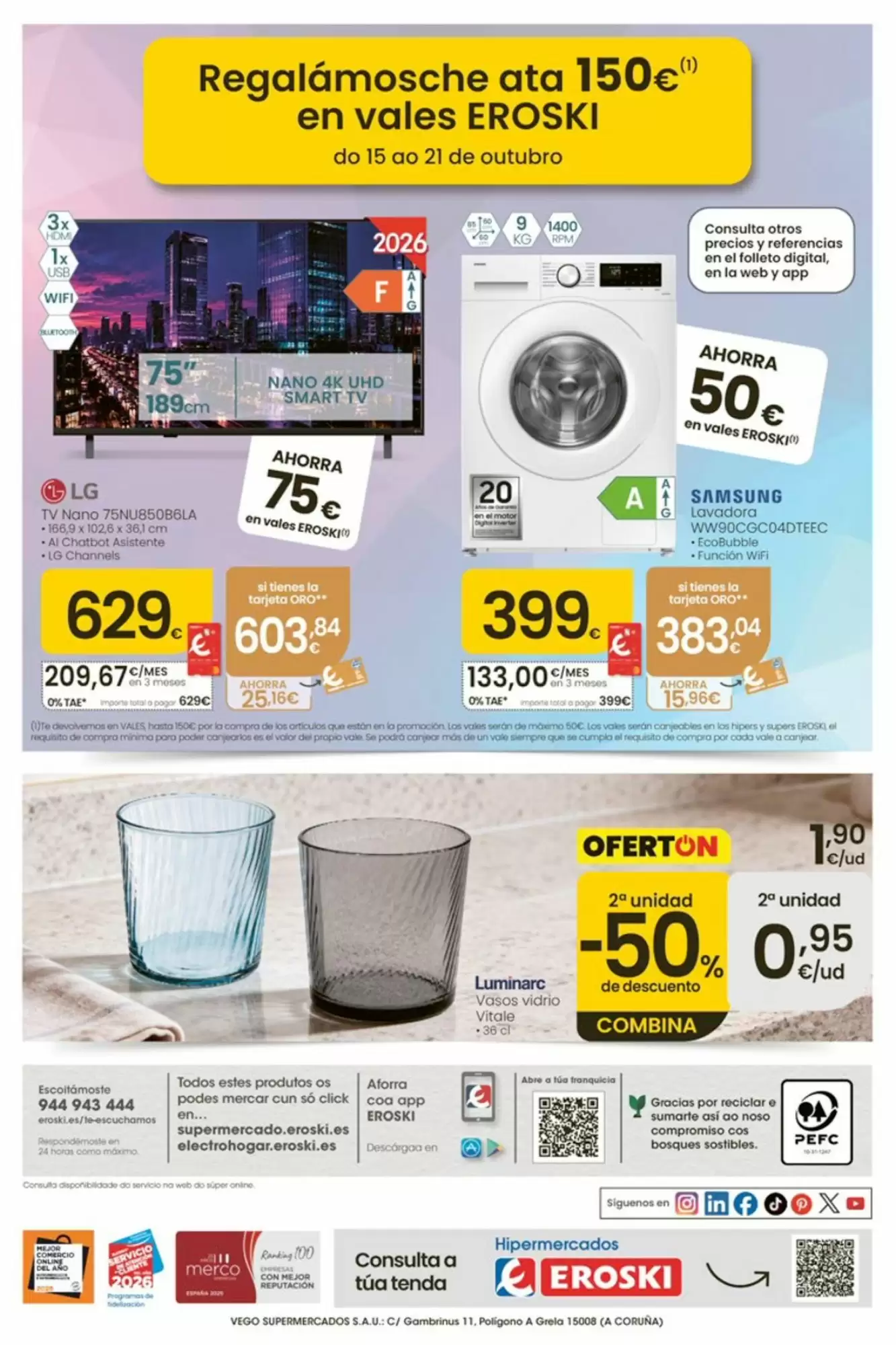 Folleto promocional de Eroski válido desde el 15/10/2026 - Página 48.
