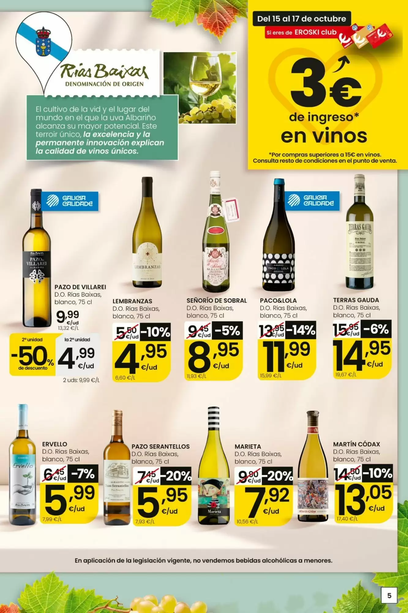 Folleto promocional de Eroski válido desde el 15/10/2026 - Página 5.